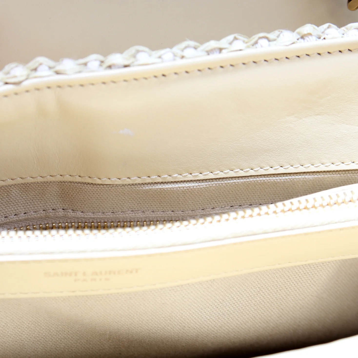 Loulou Satchel Medium Raffia - Image 8