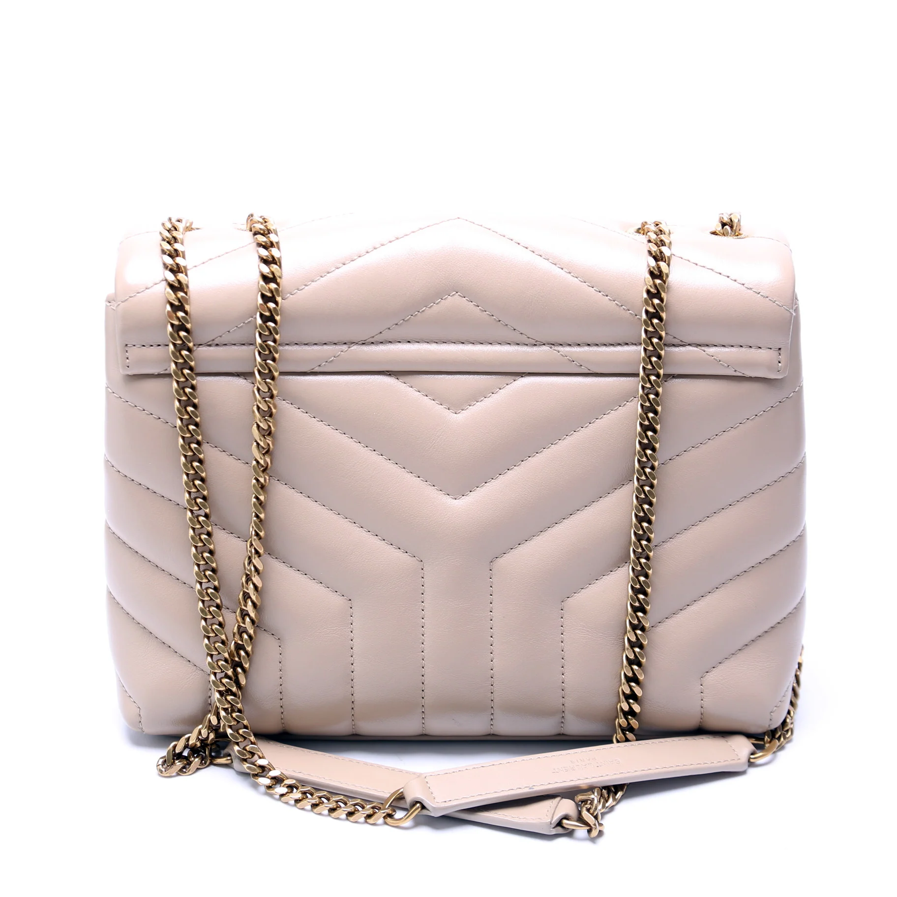 Loulou Satchel Small Beige - Image 3