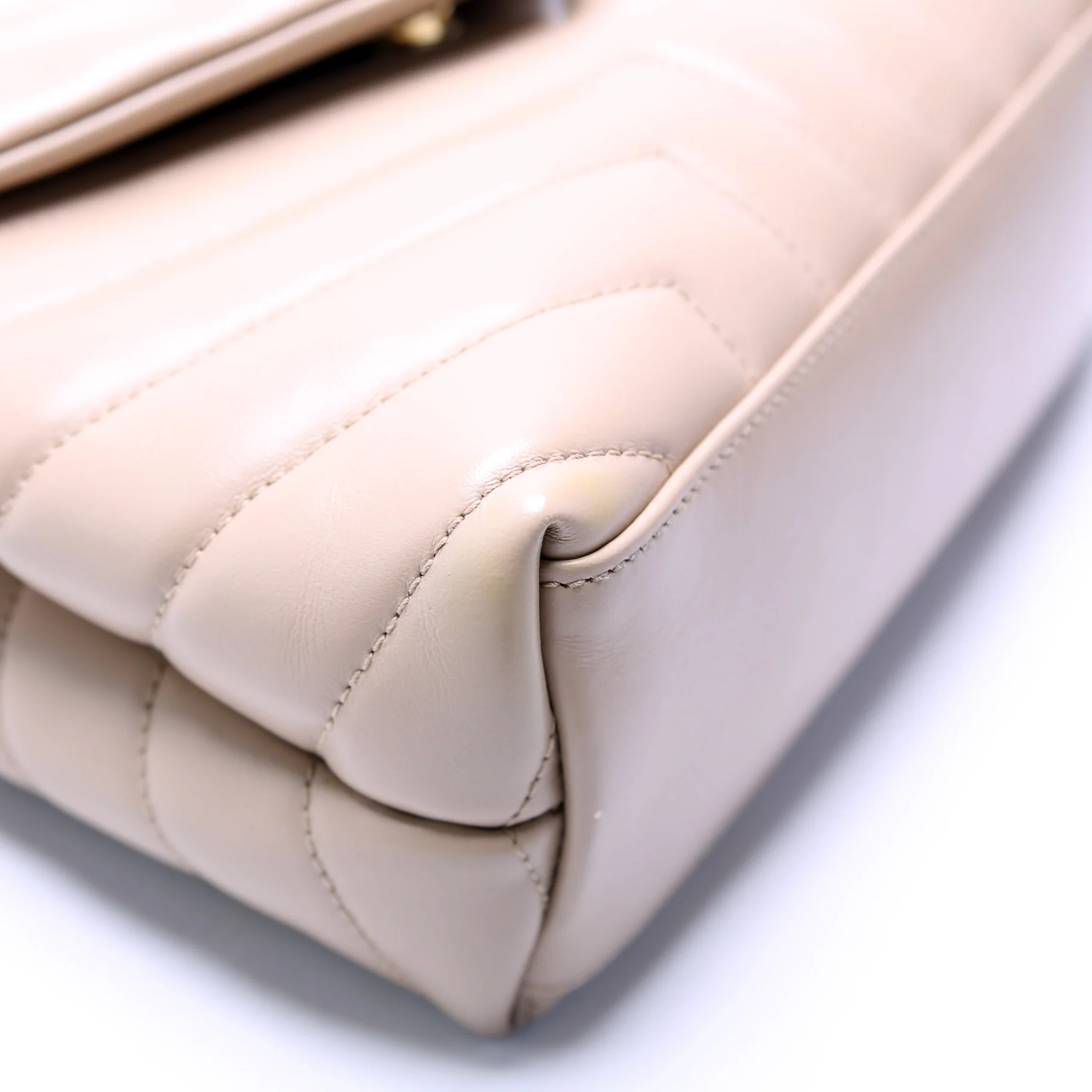 Loulou Satchel Small Beige - Image 4