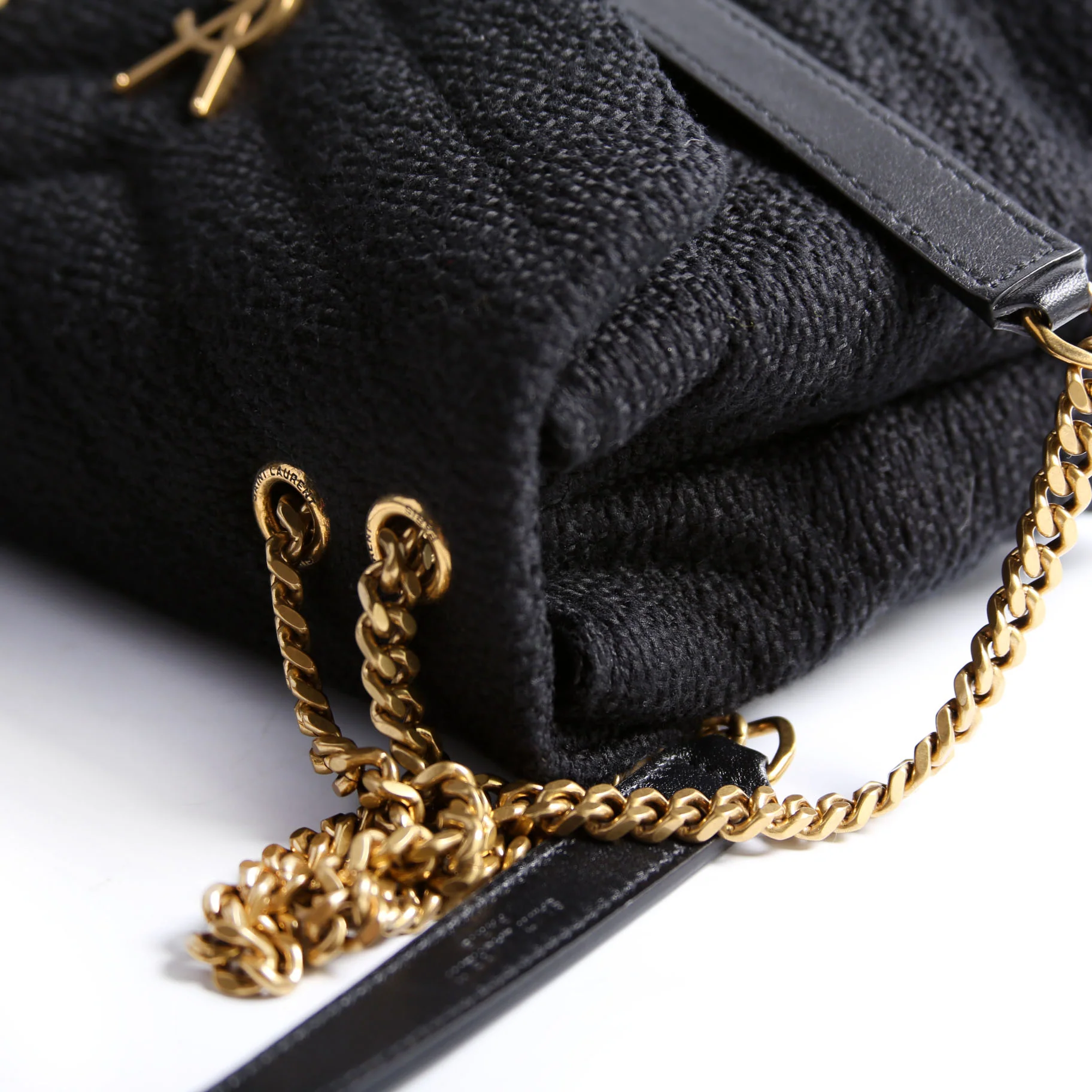 LouLou Satchel Small Tweed 494699 Black - Image 9