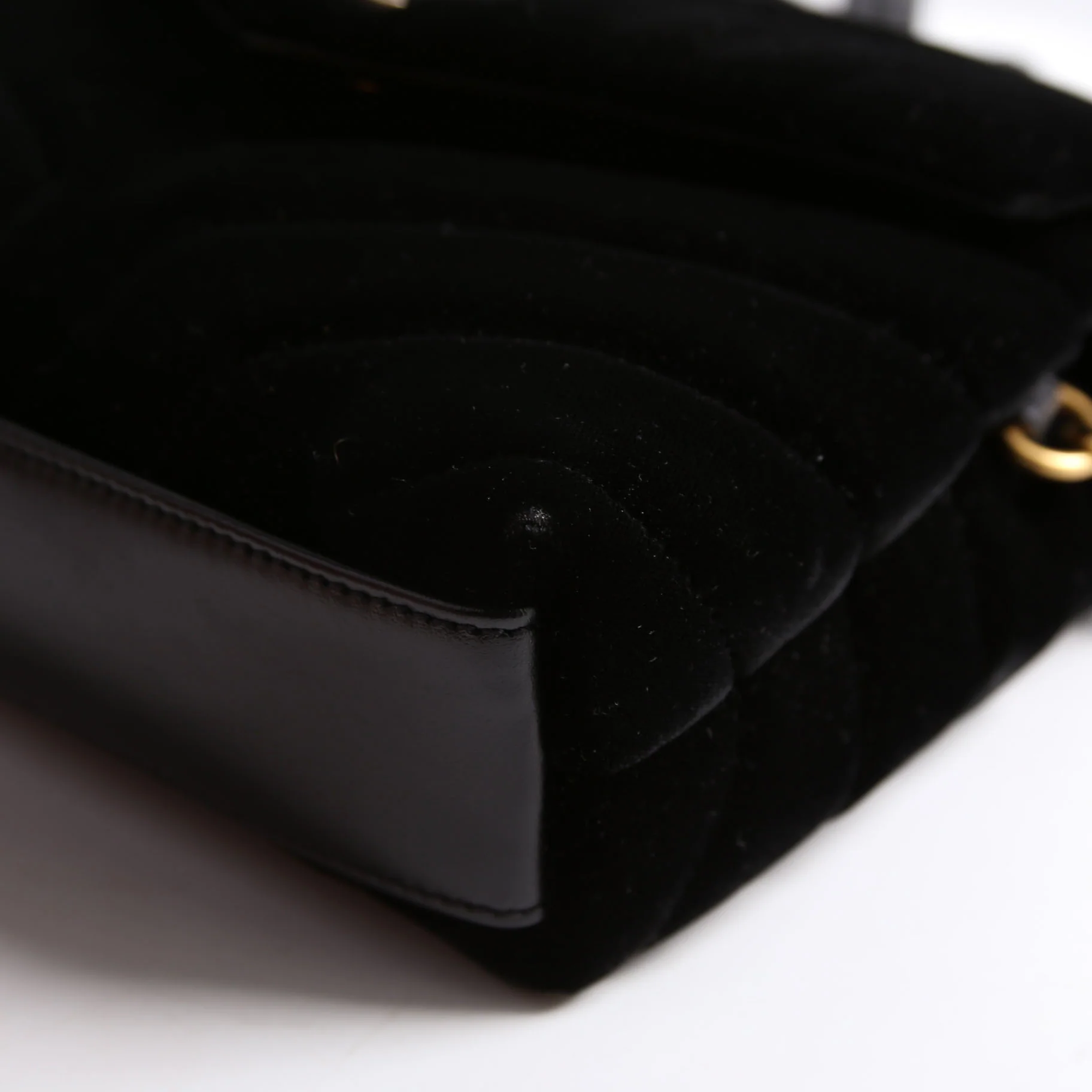 LouLou Satchel Top Crossbody Velvet 467072 Black - Image 5