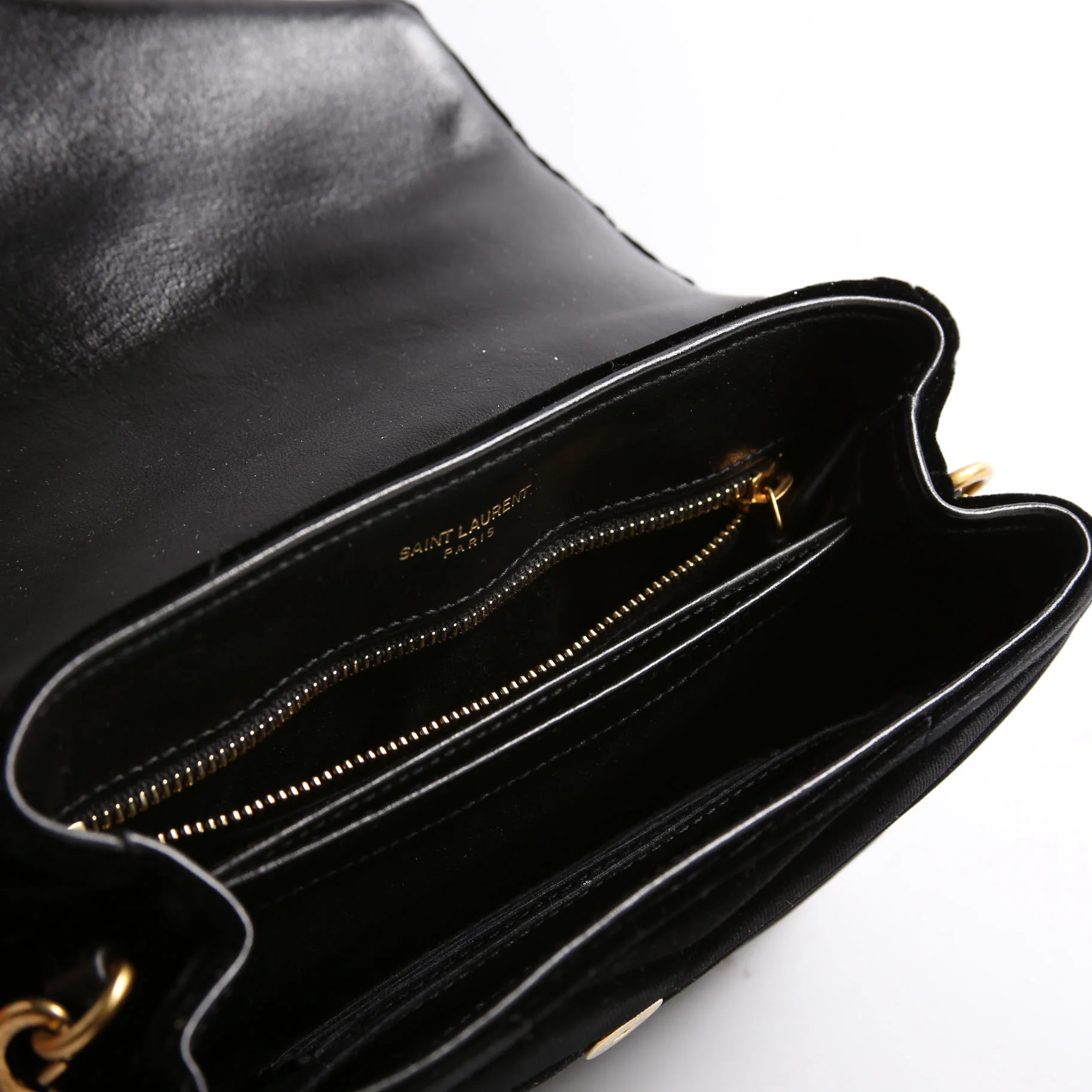 LouLou Satchel Top Crossbody Velvet 467072 Black - Image 8