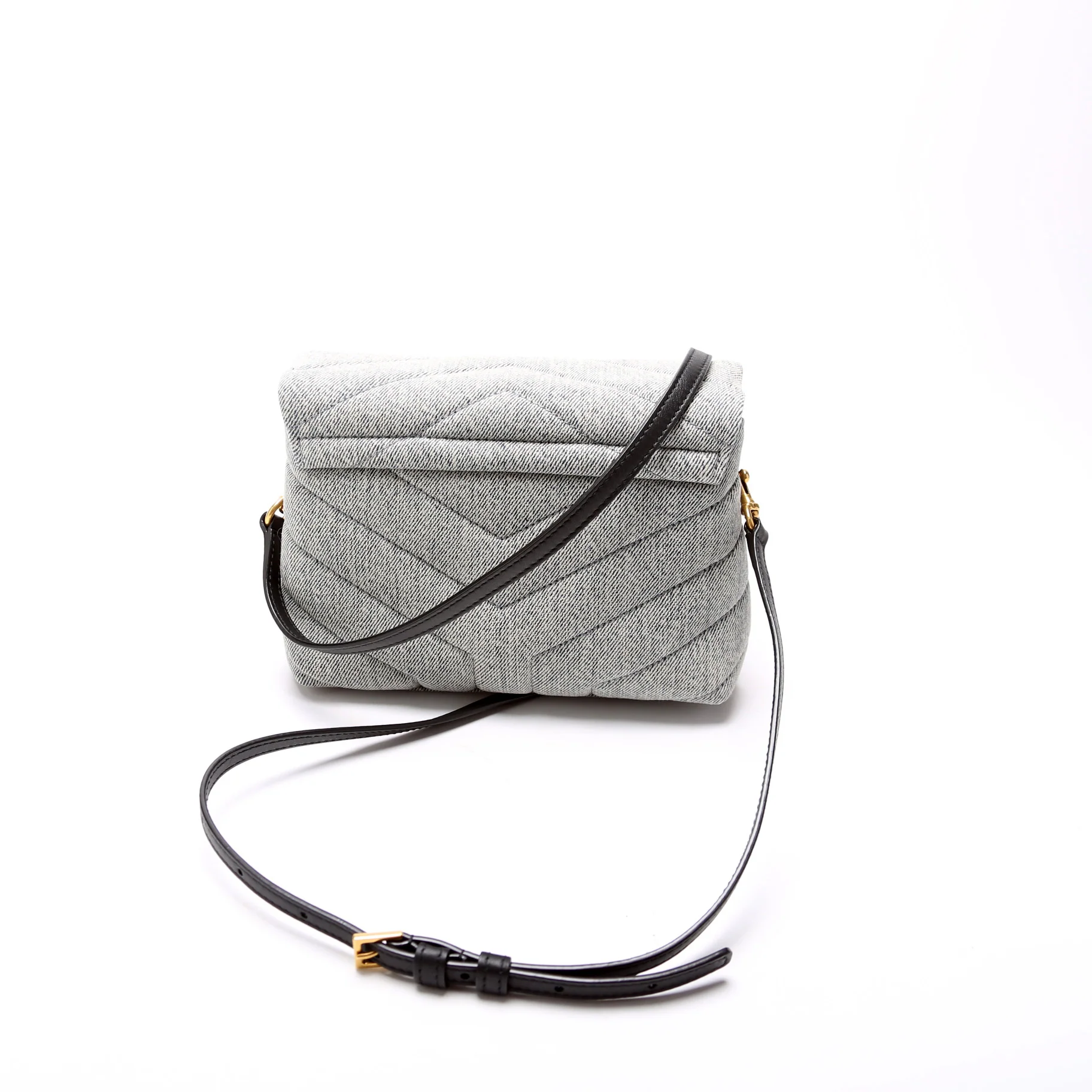 Loulou Satchel Toy Crossbody Denim - Image 3