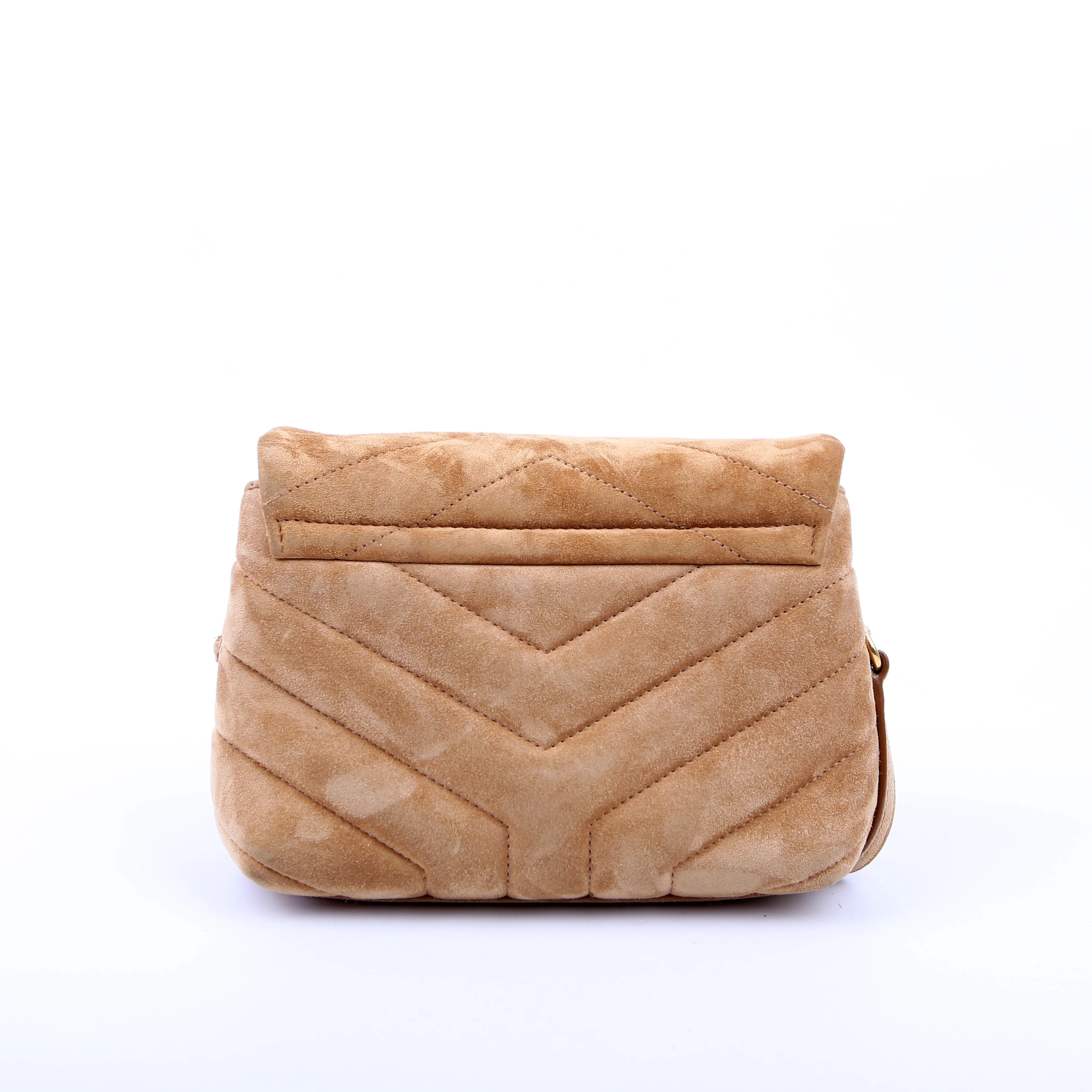 Loulou Suede Satchel Toy Crossbody 678401 Brown - Image 3