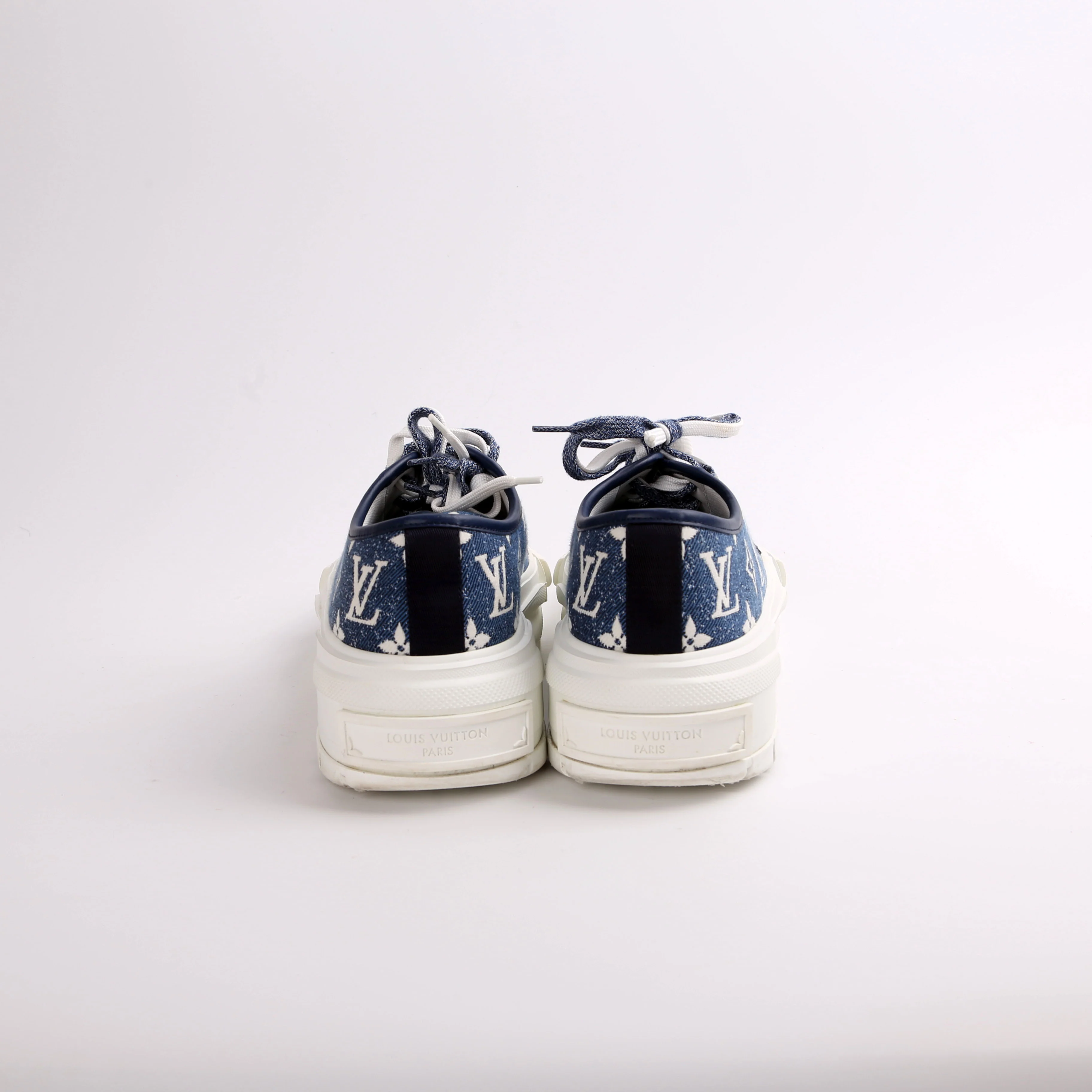 Low Top Denim Squad Sneakers Size 40 - Image 4