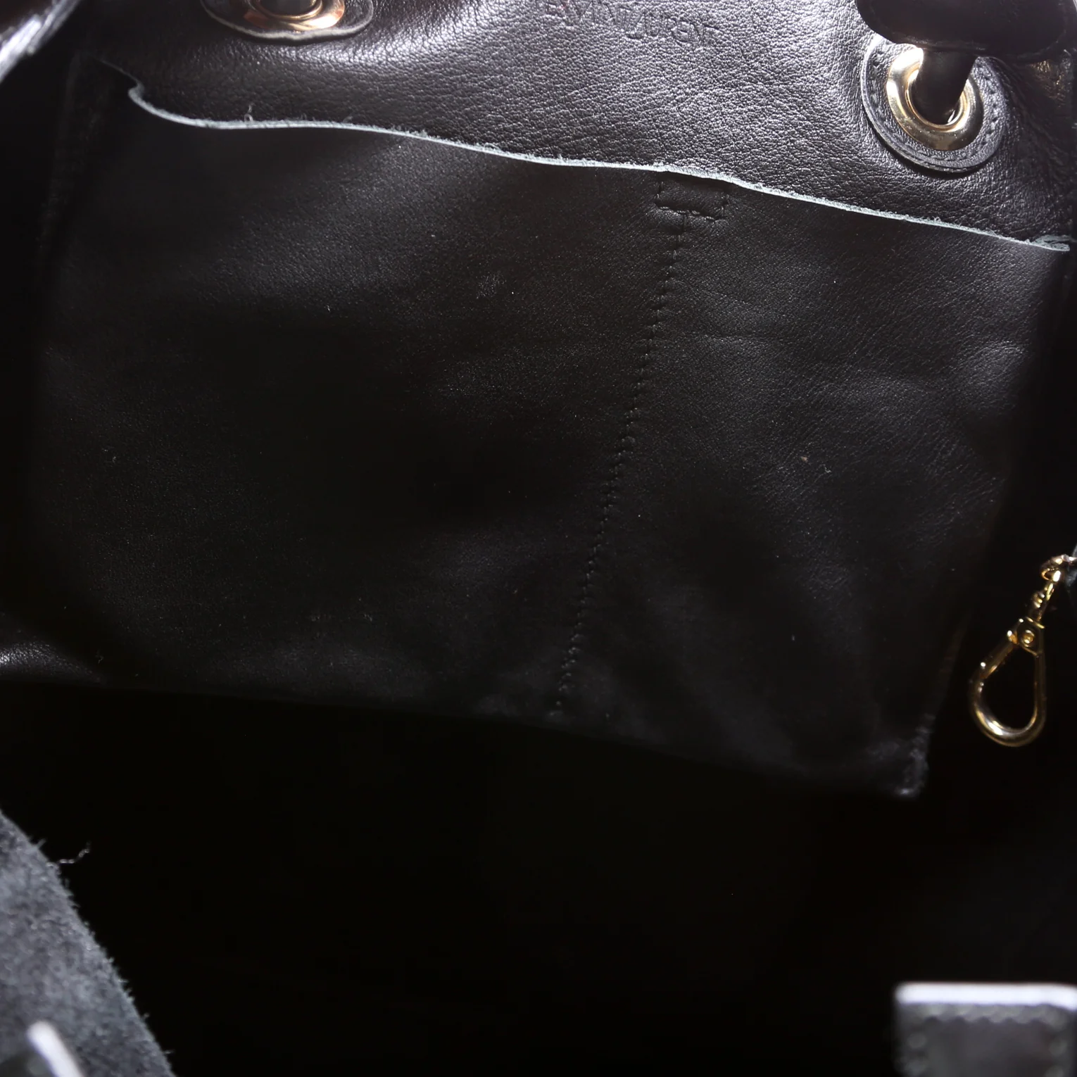 Lucky Chyc Tote Calfskin 257213 Black - Image 10