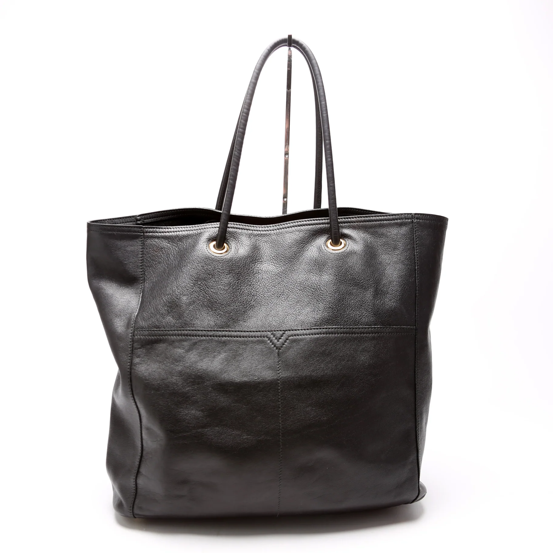 Lucky Chyc Tote Calfskin 257213 Black - Image 3