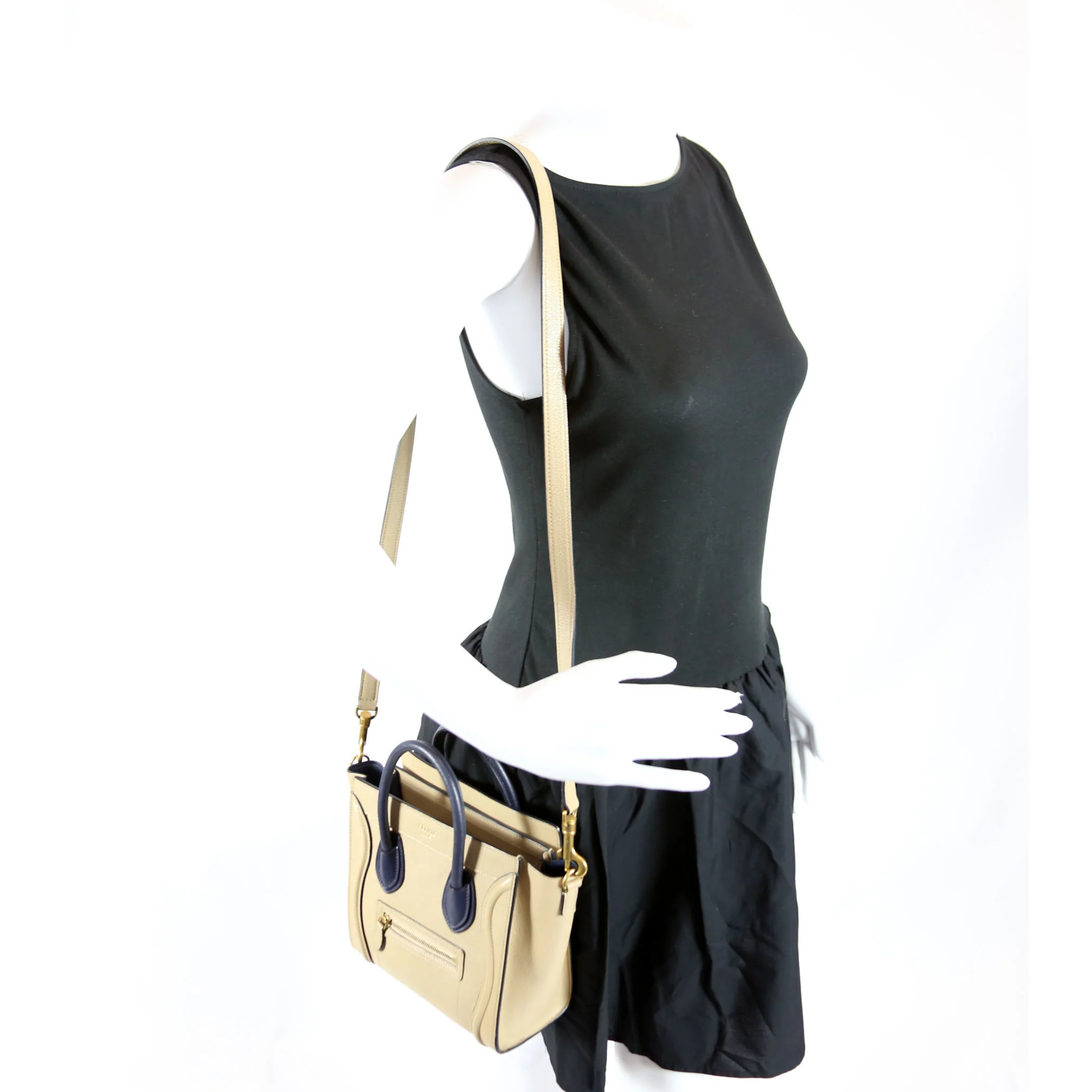 Luggage Nano Beige/Blue - Image 9