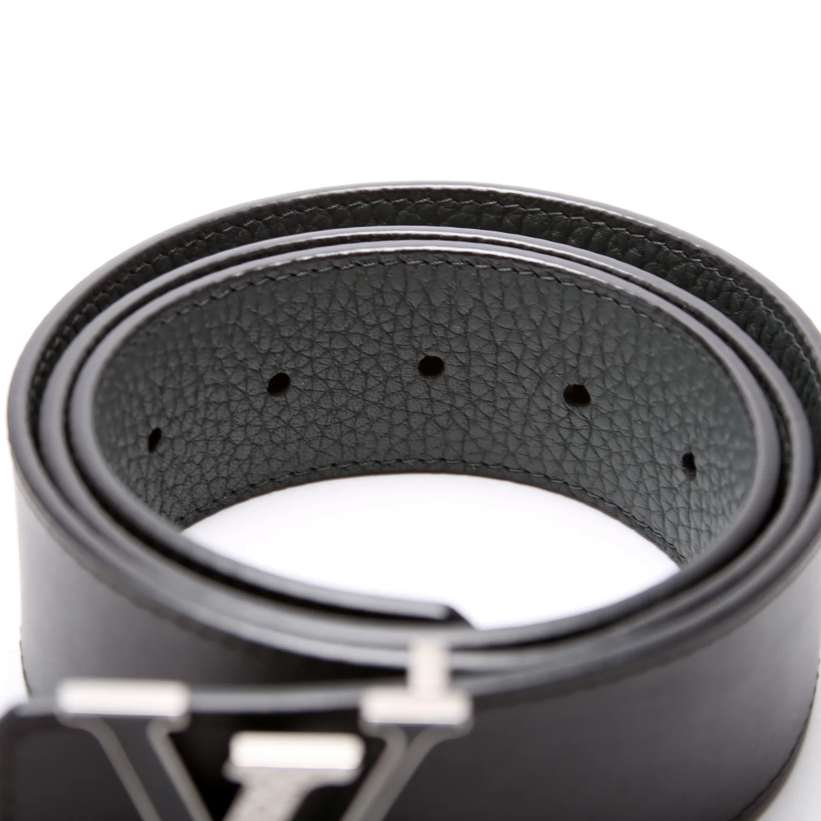 LV Aerogram 35 MM Reversible Calfskin/Taurillon Leather Belt Size 90/36 - Image 3