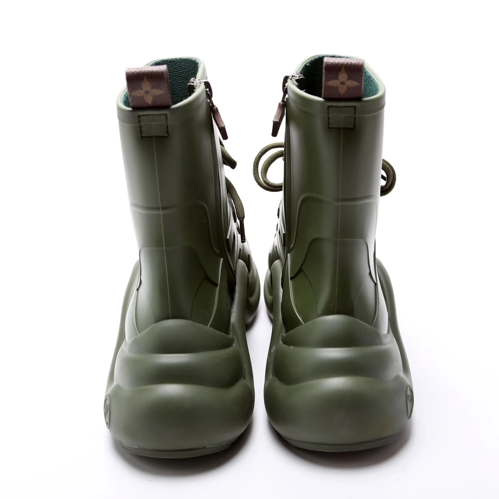 LV Archlight Sneaker Boot Rubber Size 41 Green - Image 4