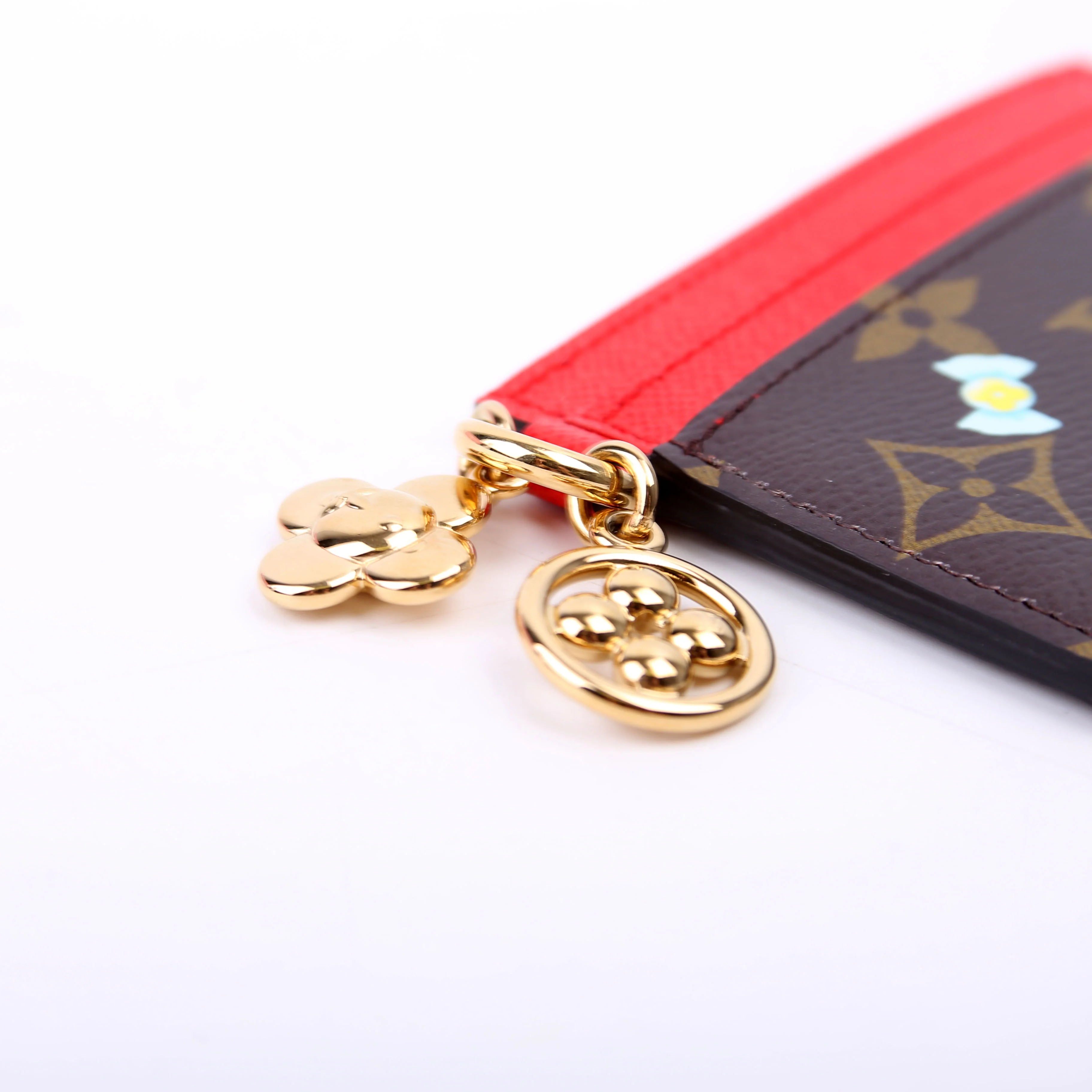LV Charms Card Holder 2024 Xmas Animation Monogram Red - Image 7
