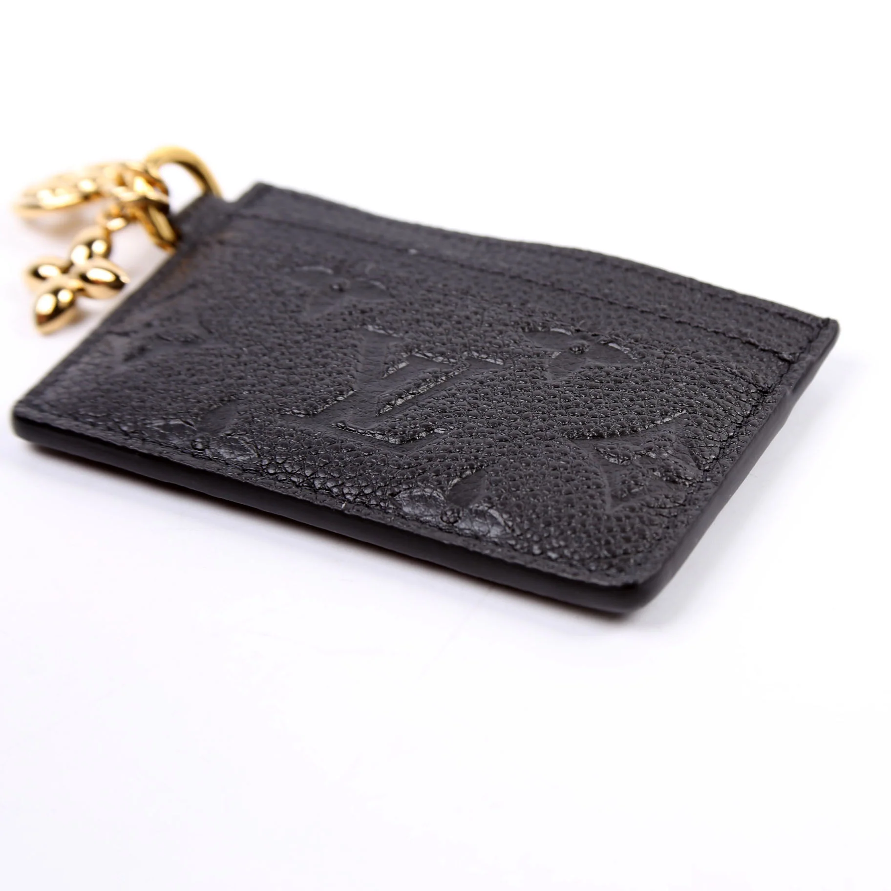 LV Charms Card Holder Empreinte Black - Image 4