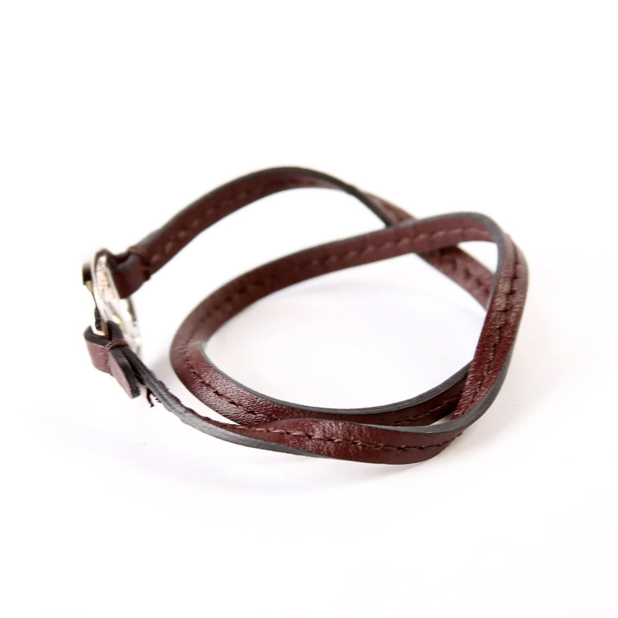 LV Circle Leather Double Wrap Bracelet - Image 2