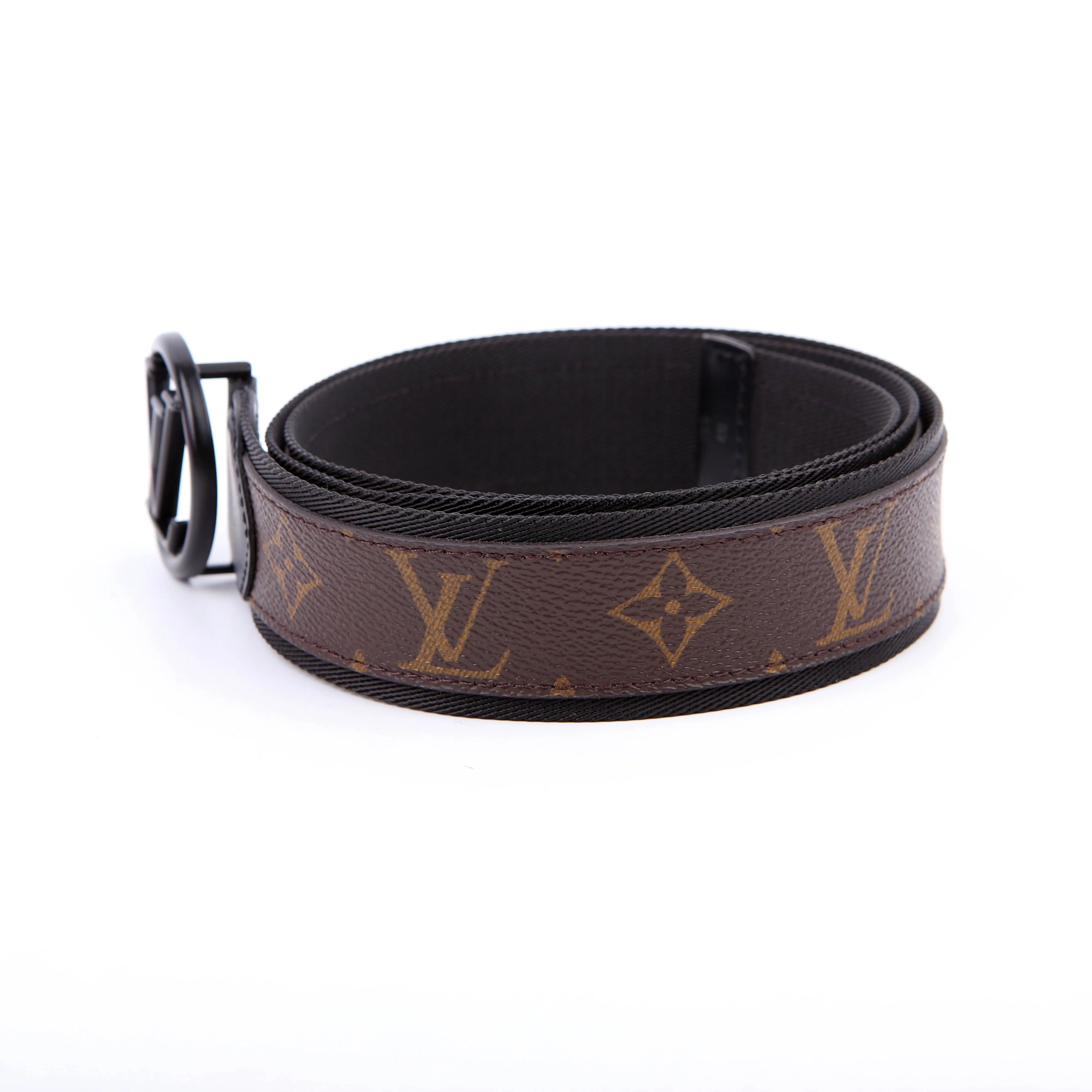 LV Circle Monogram Belt Size 100/40 Brown/Black - Image 2