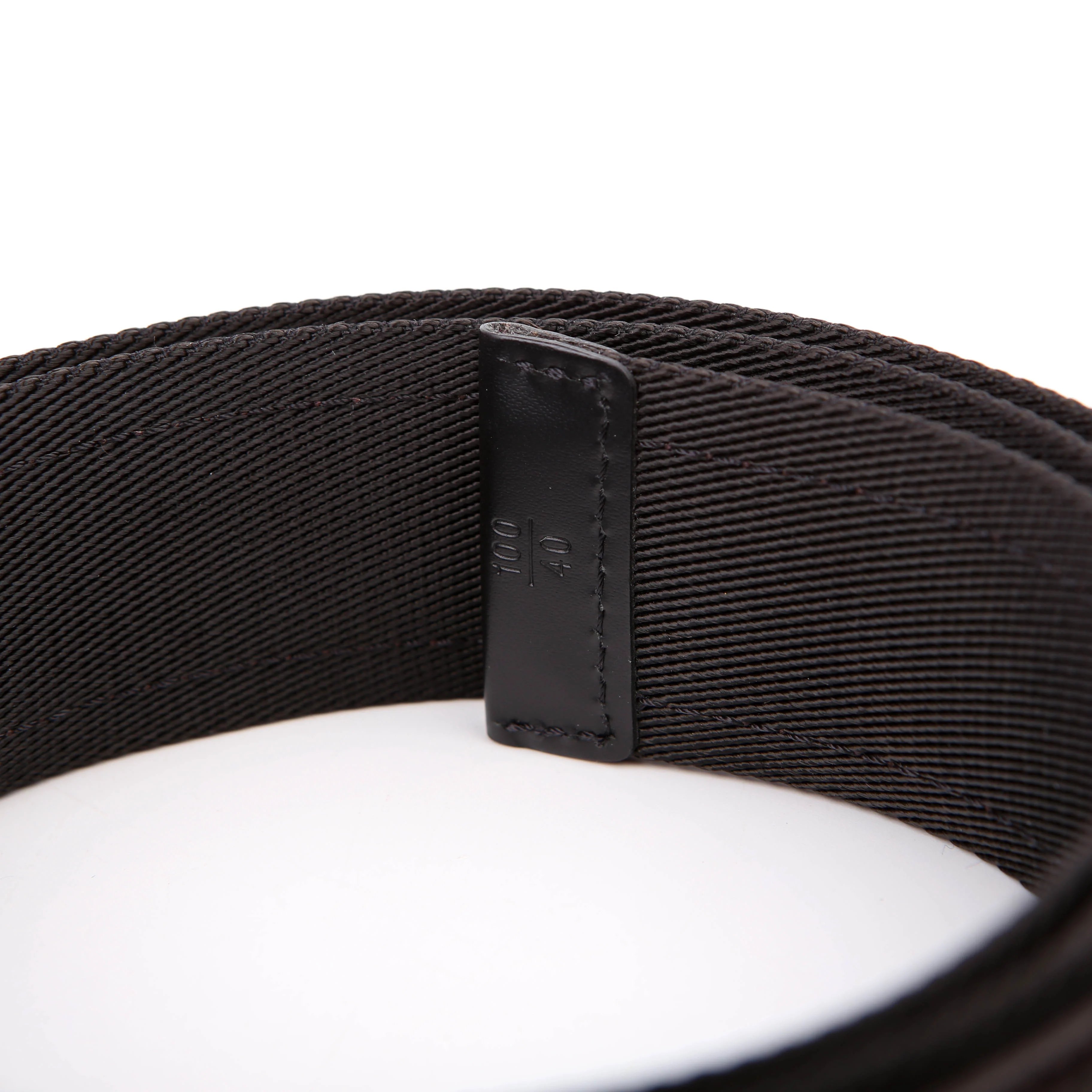 LV Circle Monogram Belt Size 100/40 Brown/Black - Image 3