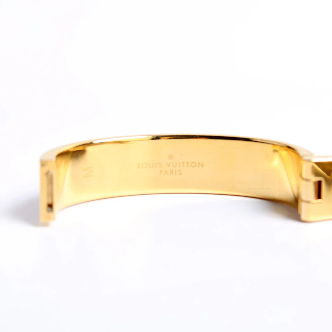 LV Confidential Bangle Bracelet Size M Gold/Pink - Image 6