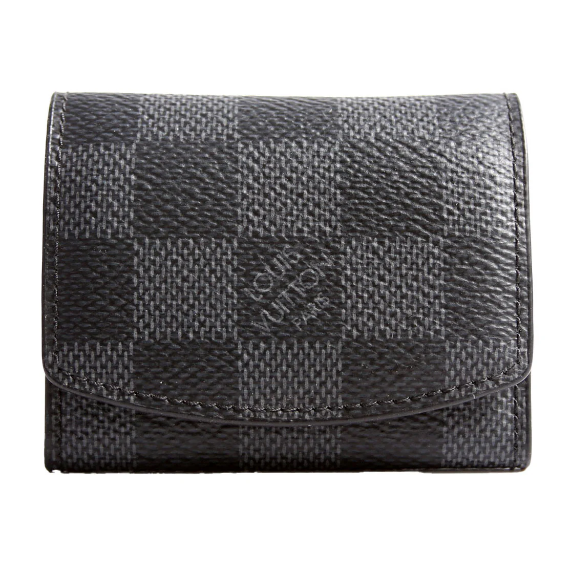LV Cufflinks With Case Damier Graphite - Image 5
