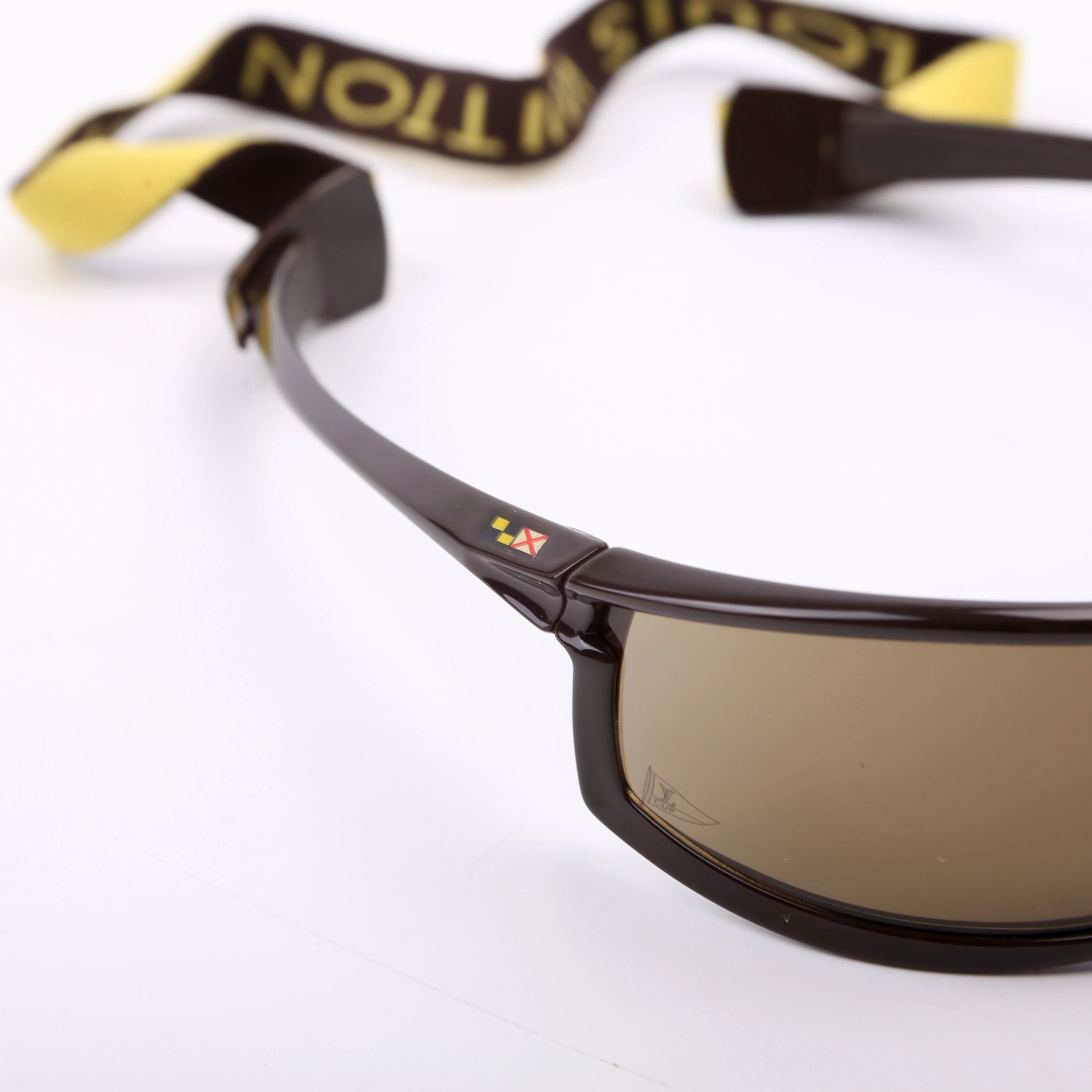 LV Cup Lunette Petit Sunglasses Brown/Yellow - Image 6