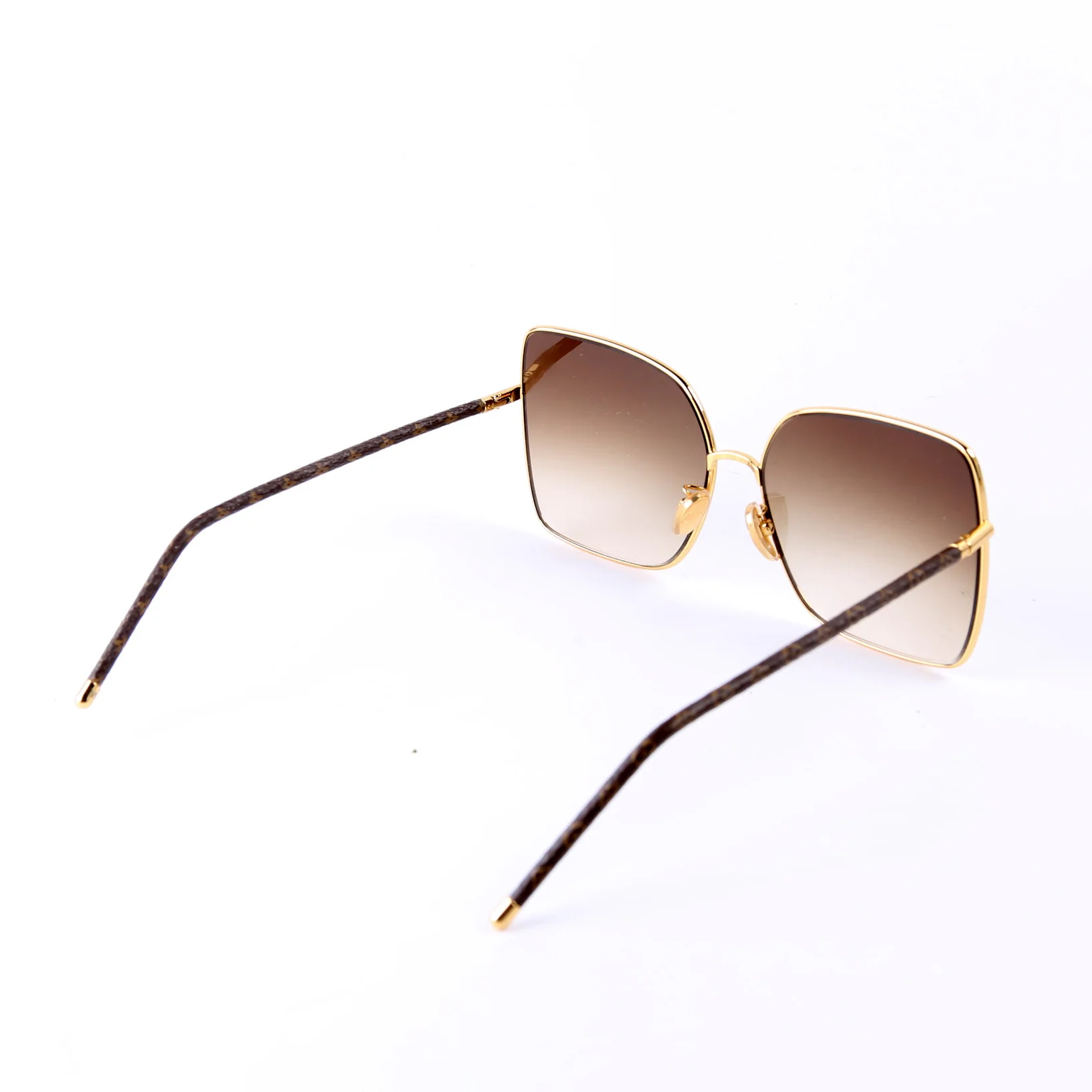 LV First Metal Square Sunglasses Z1928U Brown - Image 4
