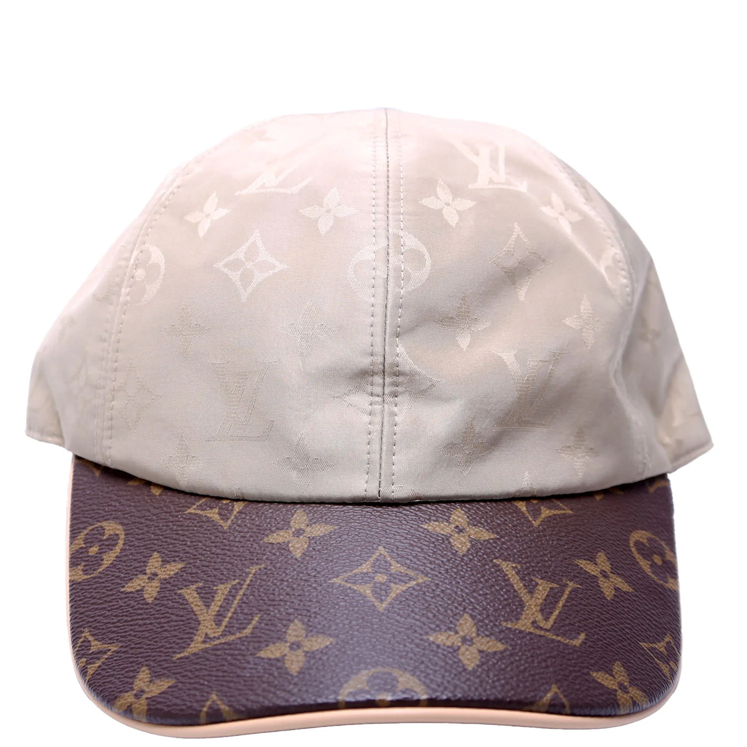 LV Get Ready Cap Nylon/Monogram Hat Size Medium Brown/Tan