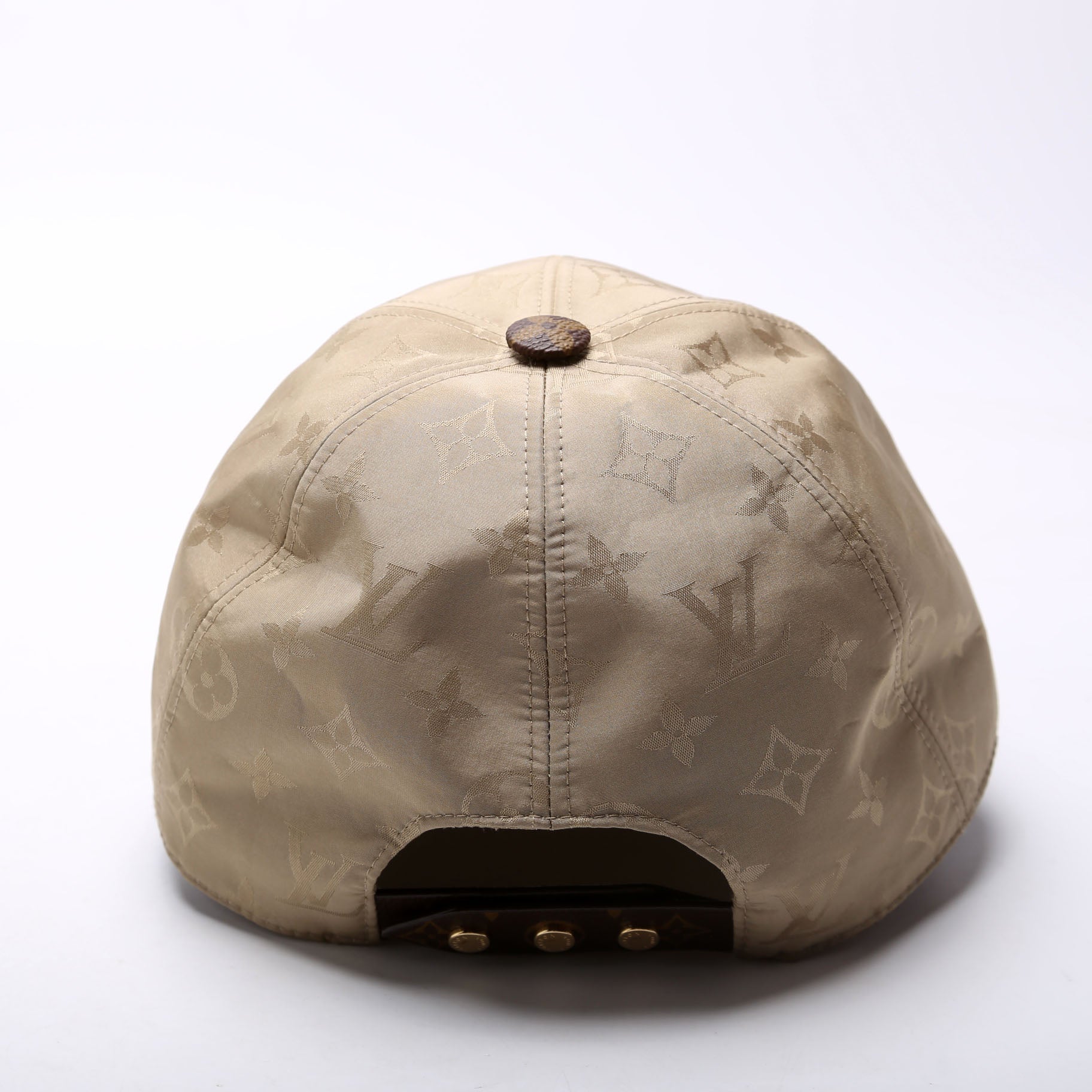 LV Get Ready Cap Nylon/Monogram Hat Size Medium Brown/Tan - Image 3