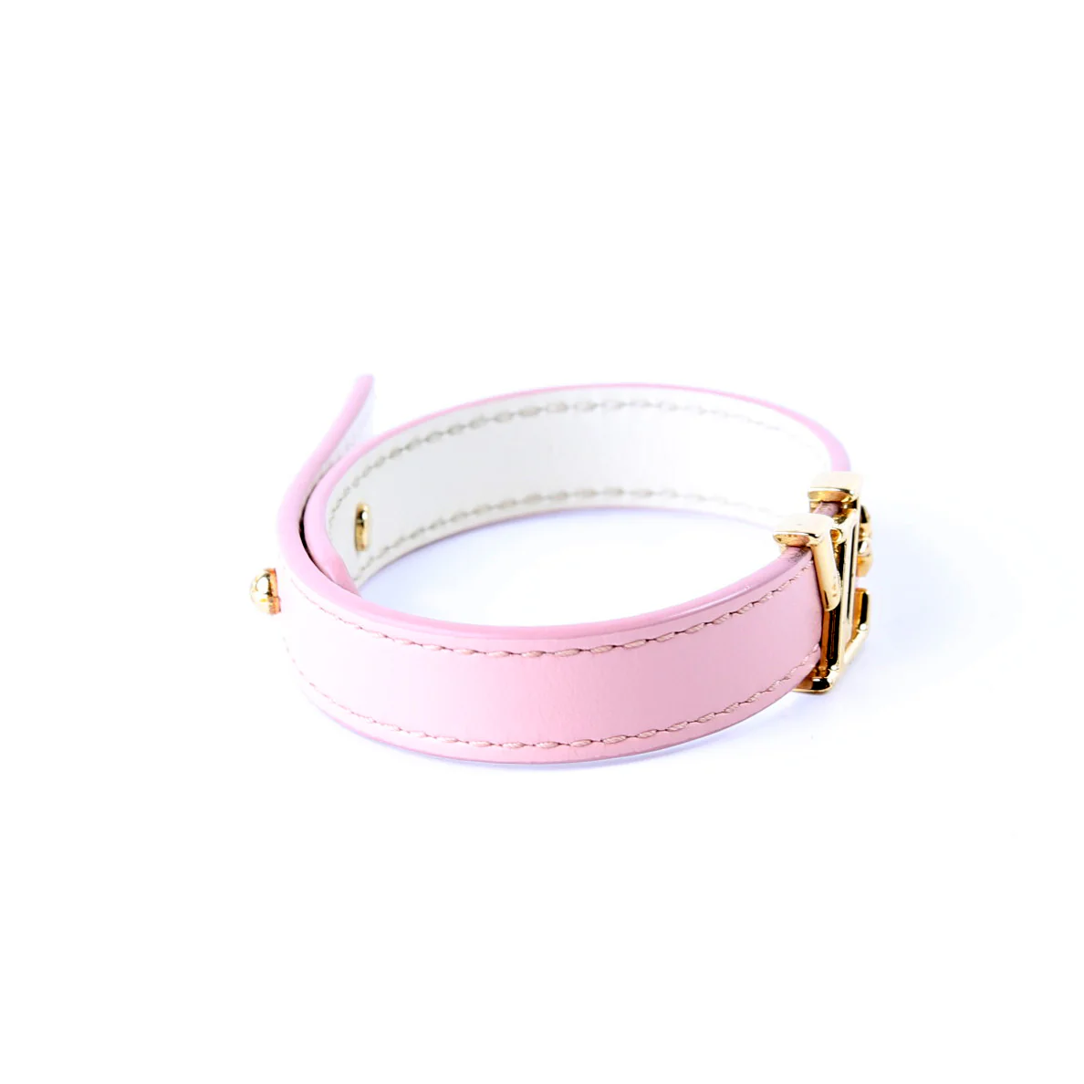 LV Icon Bracelet Size 19 Pink - Image 4