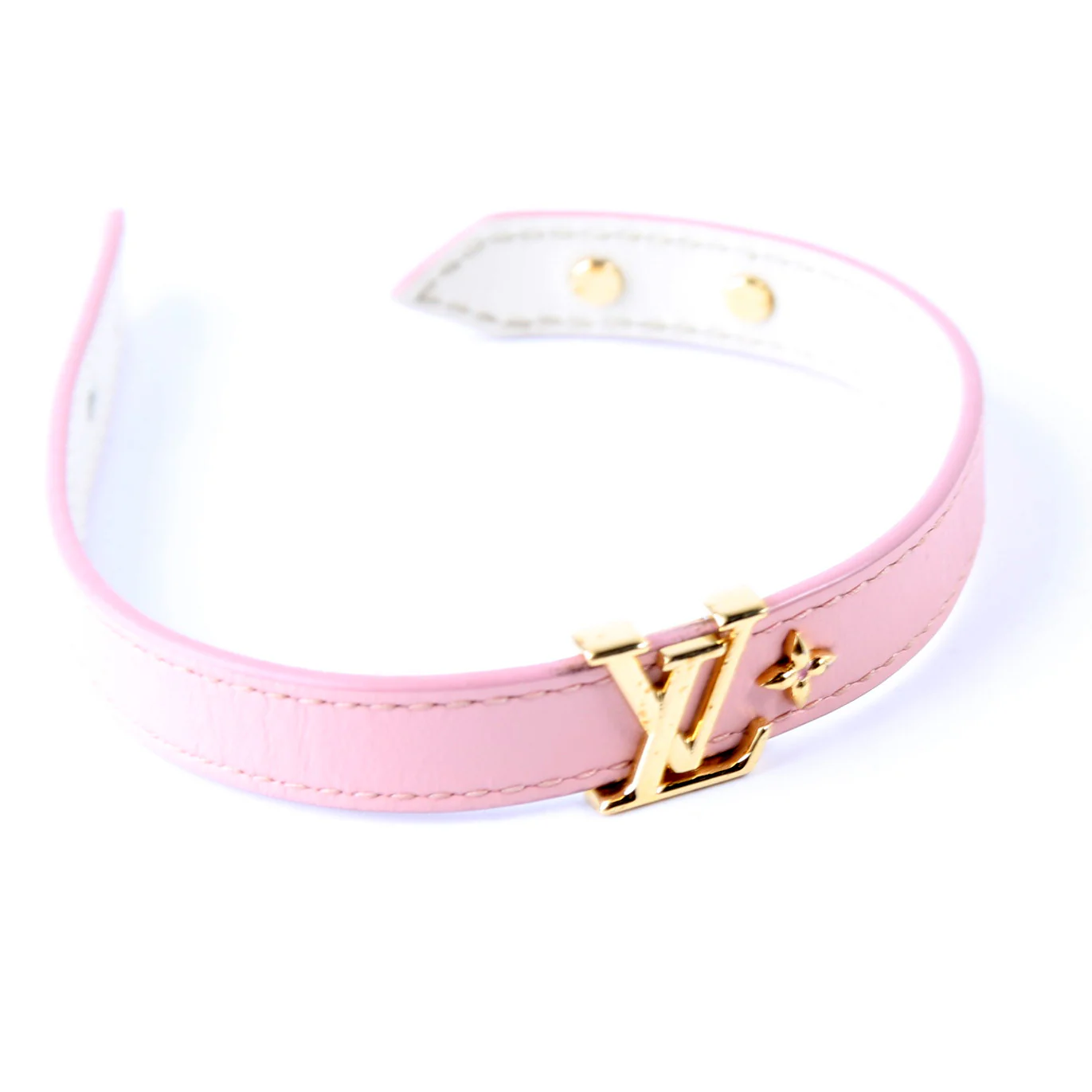 LV Icon Bracelet Size 19 Pink - Image 7