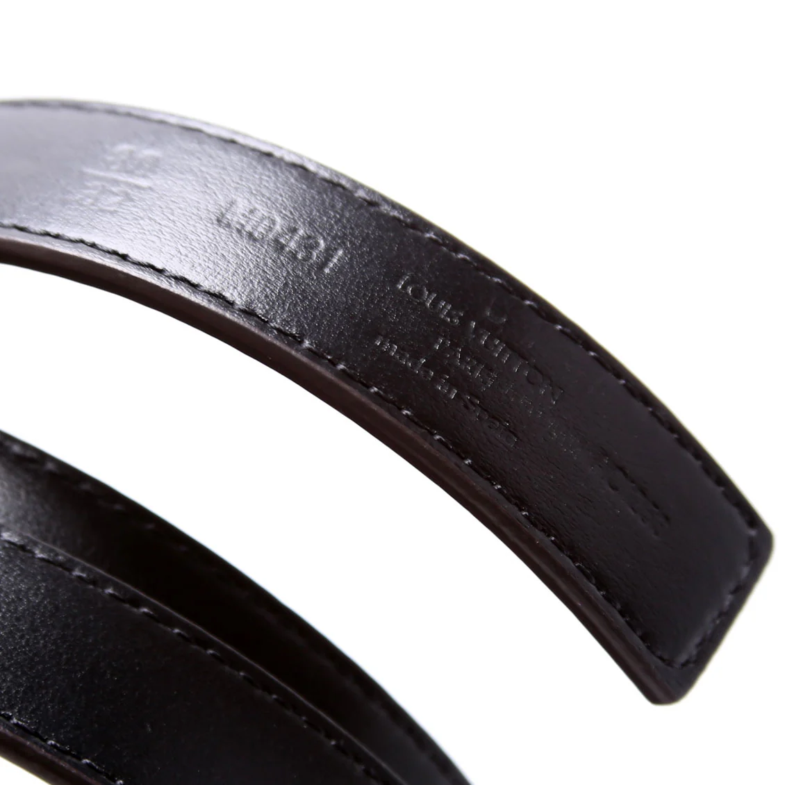 LV Iconic 20MM Reverse Monogram/Leather Size 80/32 - Image 5