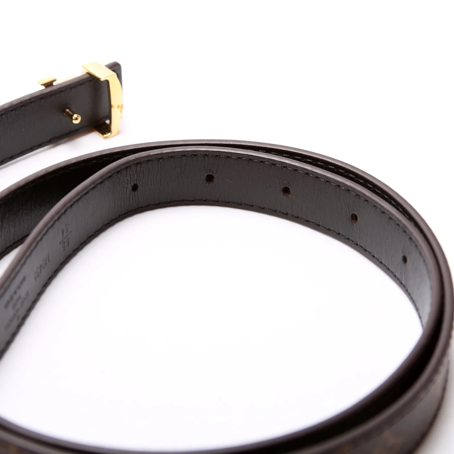LV Iconic 20MM Reversible Monogram/Leather Belt Size 85/34 - Image 3