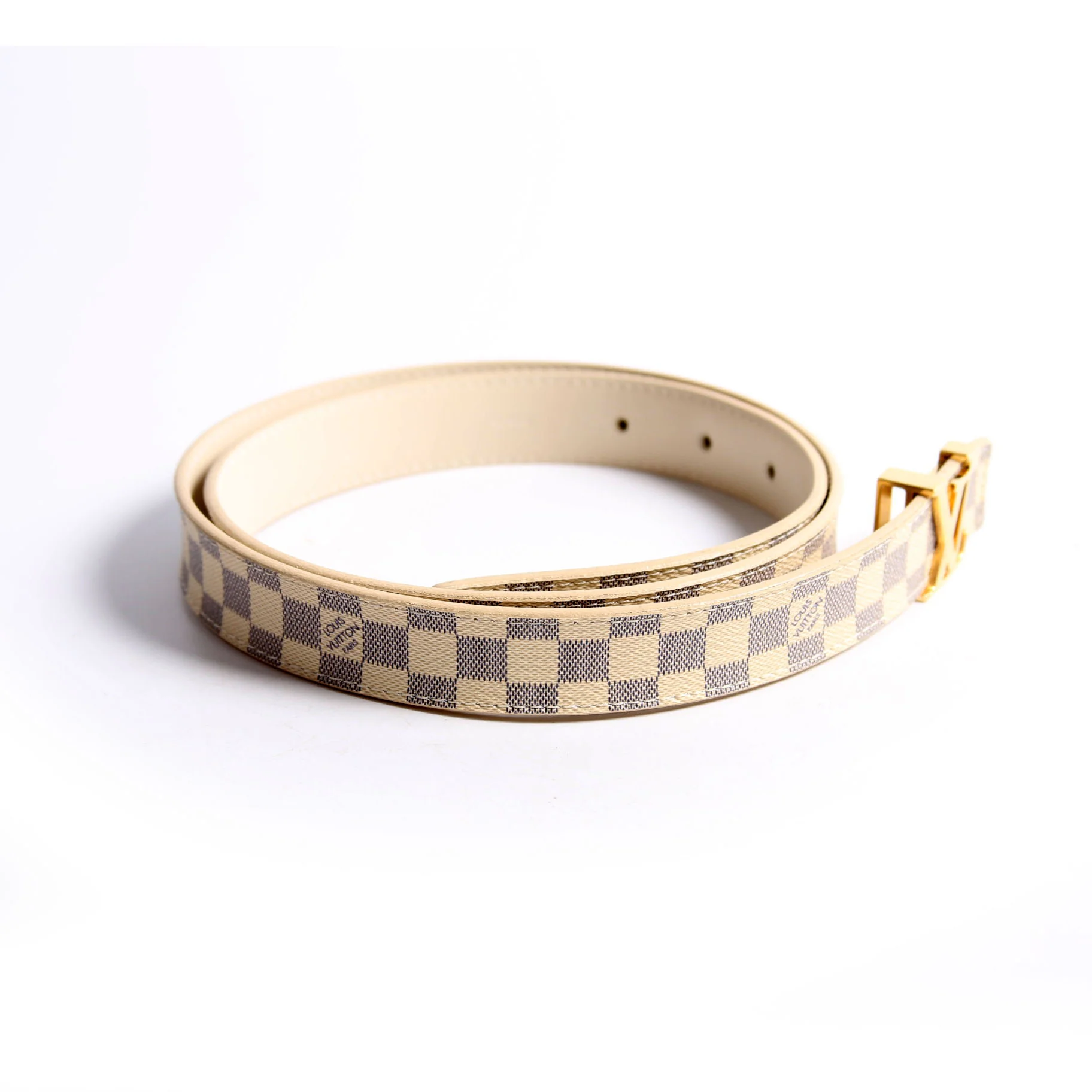 LV Initiales 25MM Damier Azur Belt Size 90/36 - Image 4