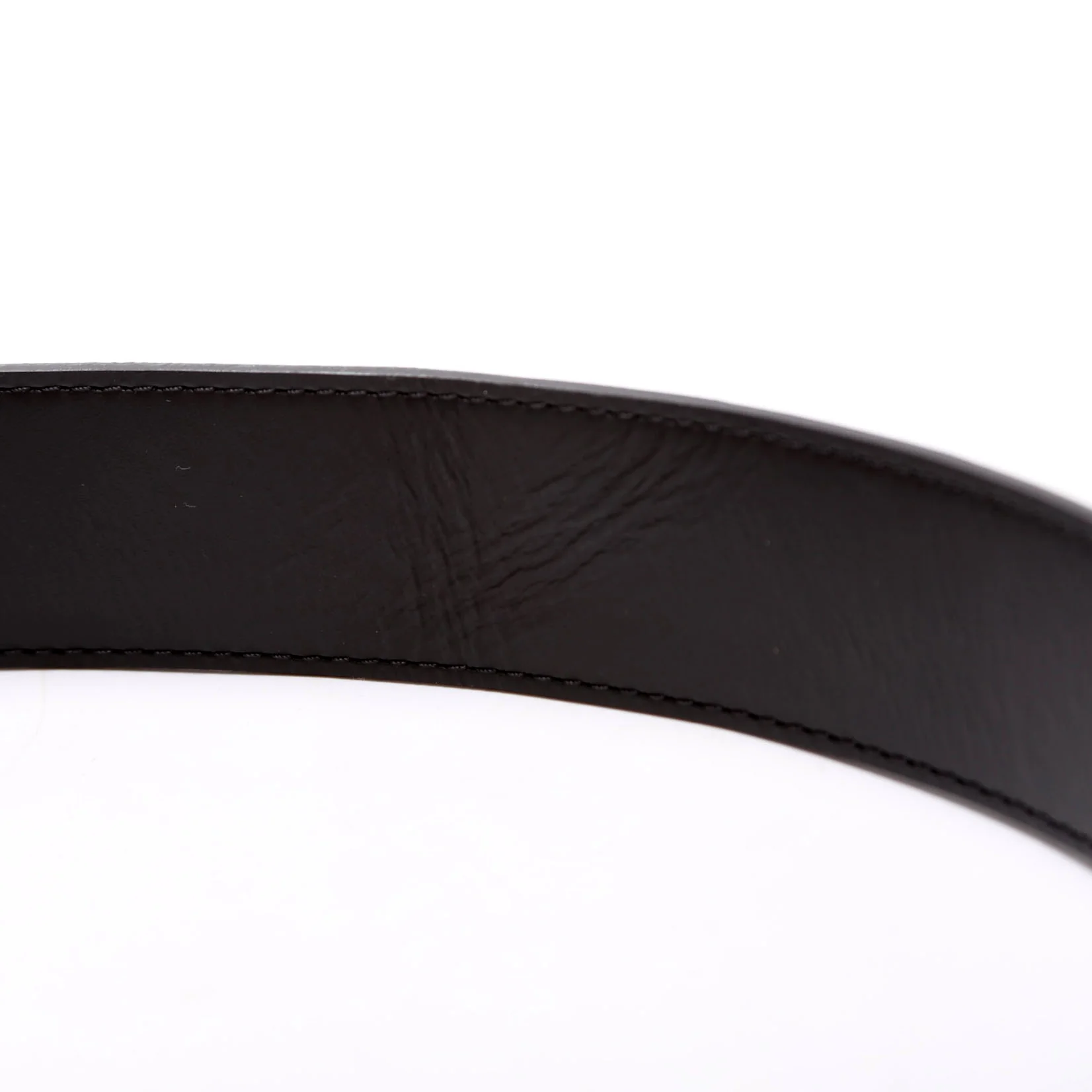 LV Initiales 30MM Reversible Leather/Monogram Belt Size 80/32 Brown/Black - Image 5