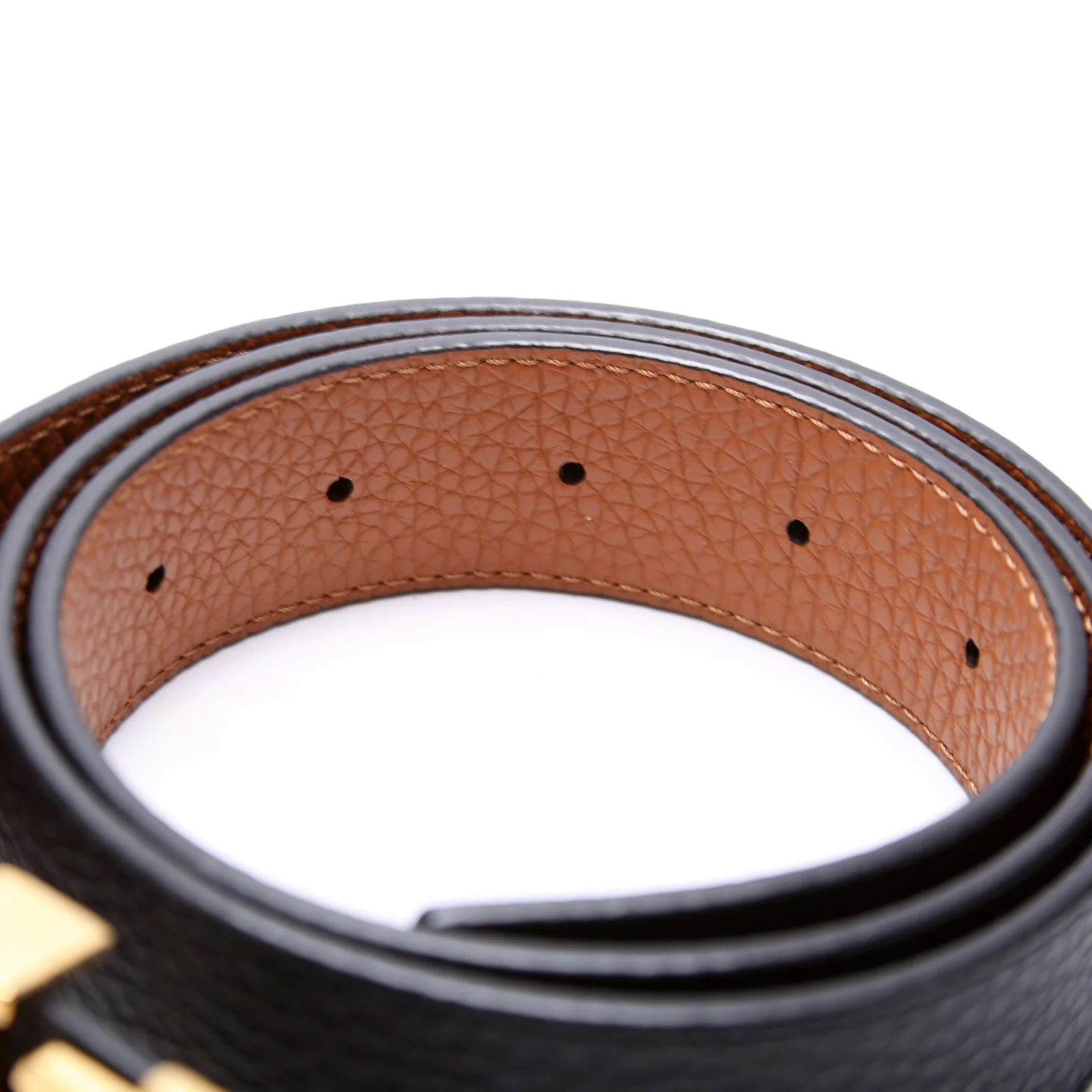 LV Initiales 30MM Taurillon Reversible Belt Size 80/32 - Image 4