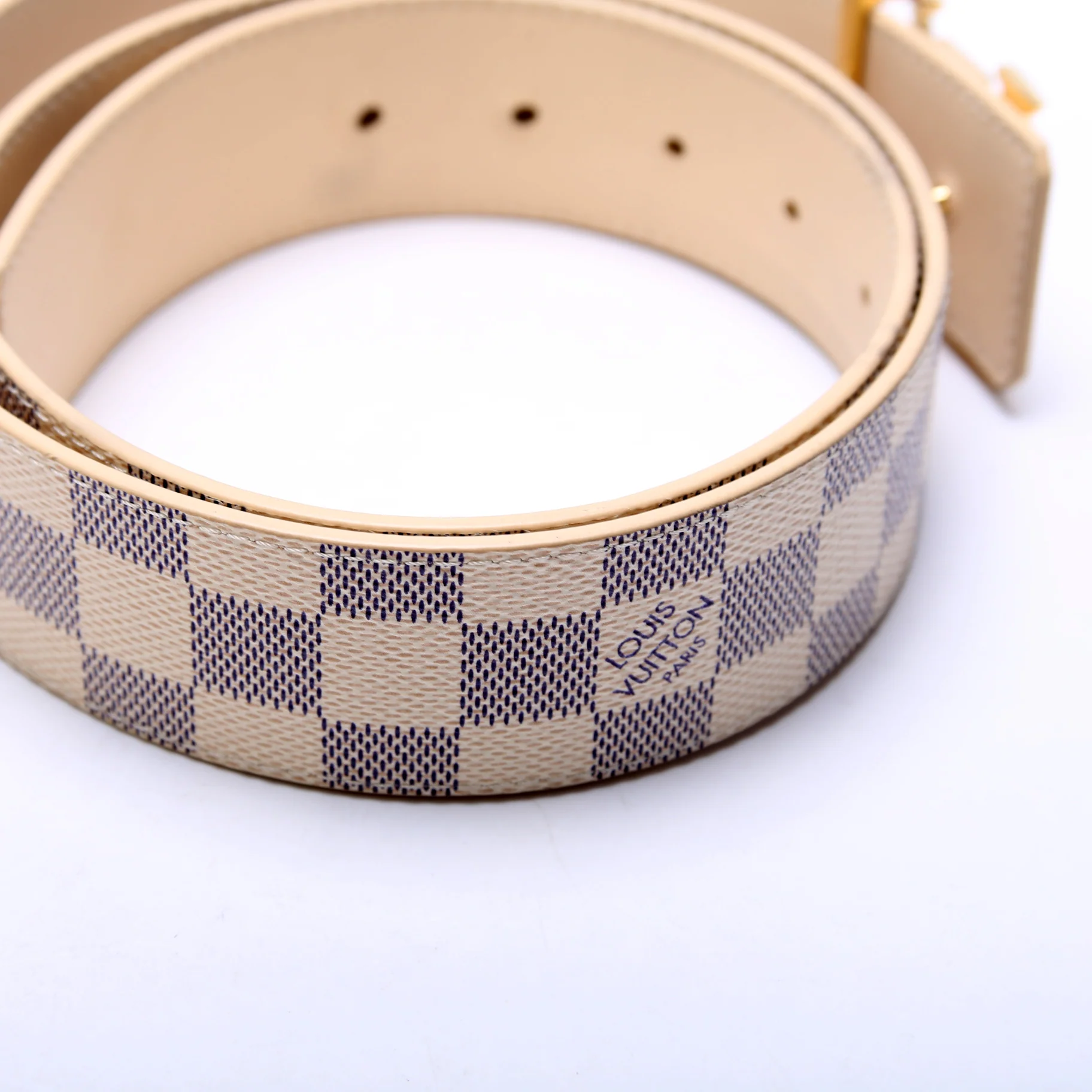 LV Initiales 40MM Damier Azur Belt Size 95/38 - Image 3