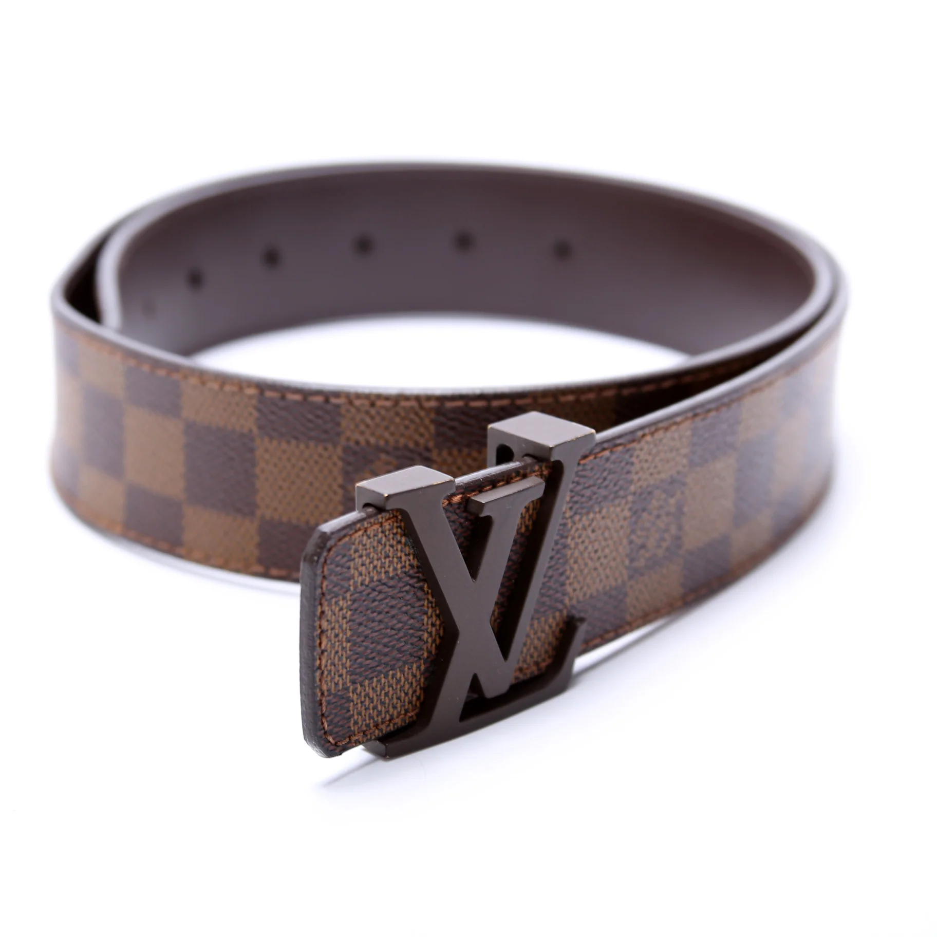 LV Initiales 40MM Damier Ebene Belt Size 85/34 - Image 2