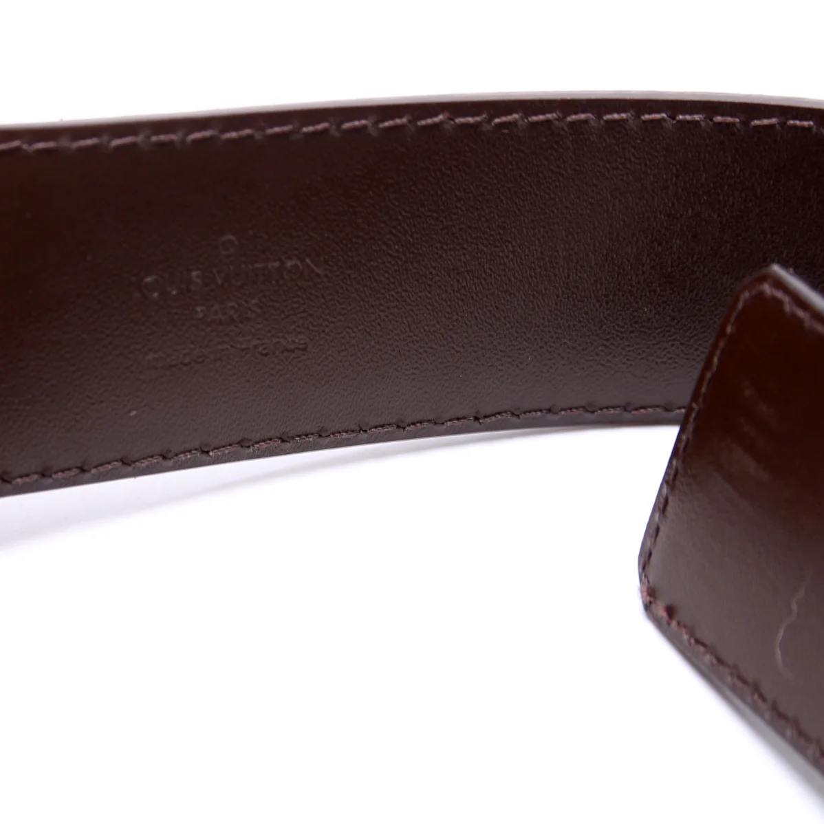 LV Initiales 40MM Damier Ebene Belt Size 85/34 - Image 5