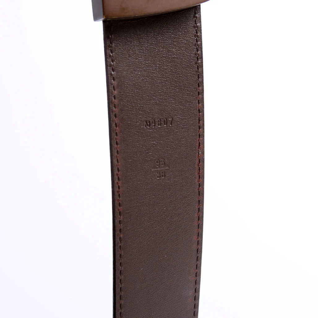 LV Initiales 40MM Damier Ebene Belt Size 95/38 - Image 5