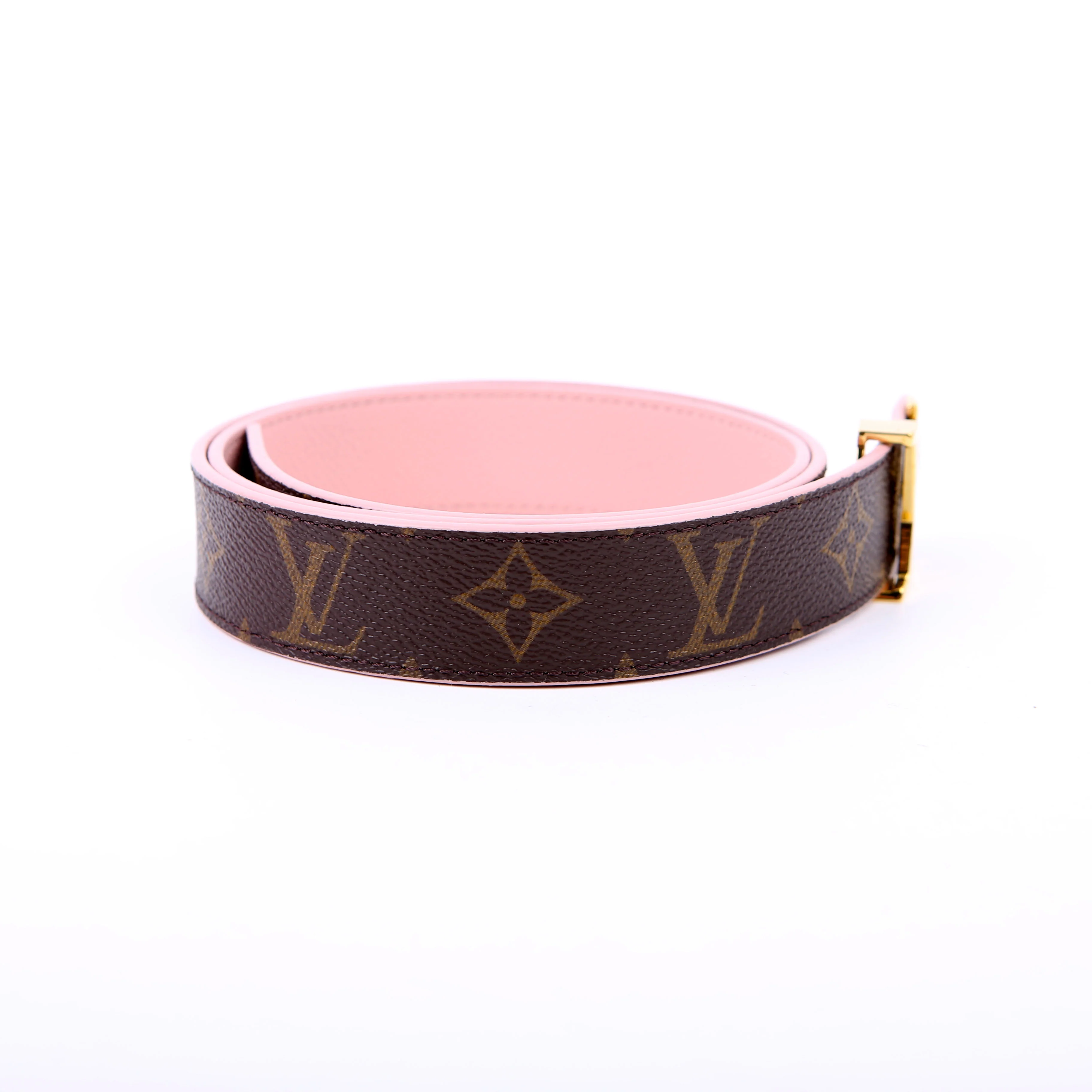 LV Initiales 40MM Reversible Leather.Monogram Belt Size 85/34 Pink - Image 2
