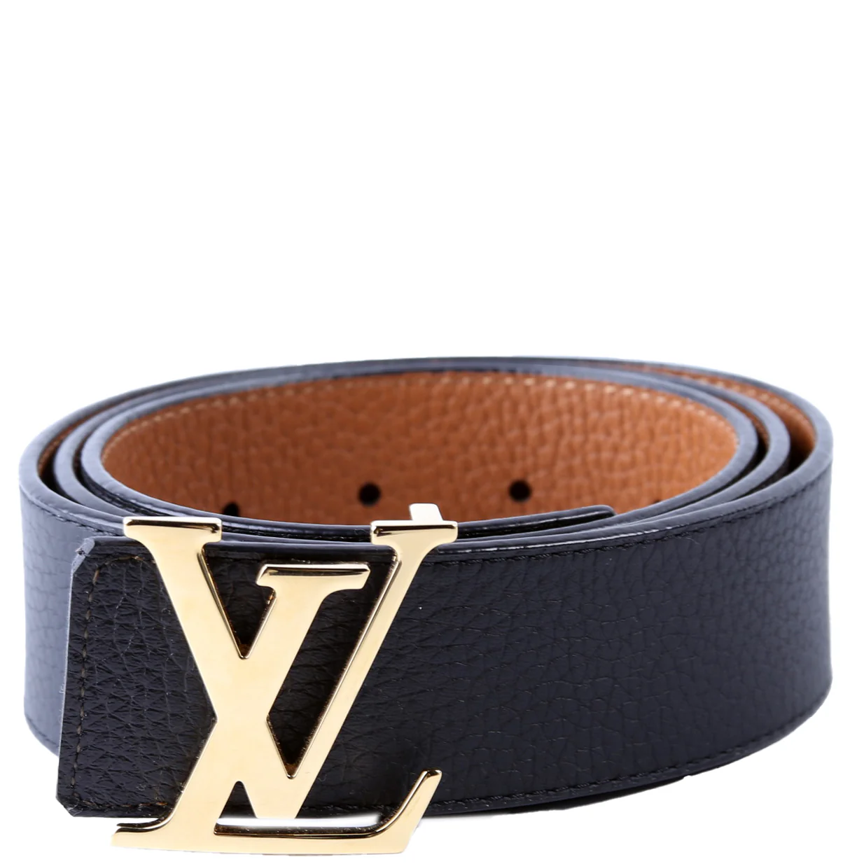 LV Initiales 40MM Taurillon Belt Size 120/48 Black