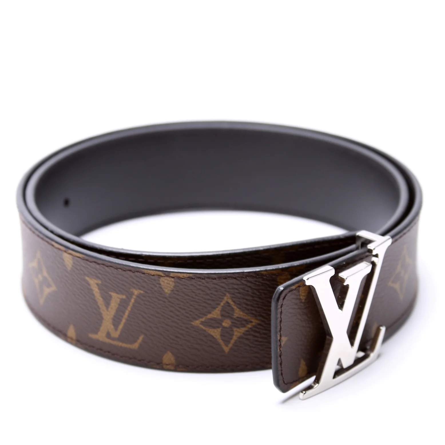 LV Initiales Reversible Belt 40MM Leather/Monogram Size 80/32 - Image 2