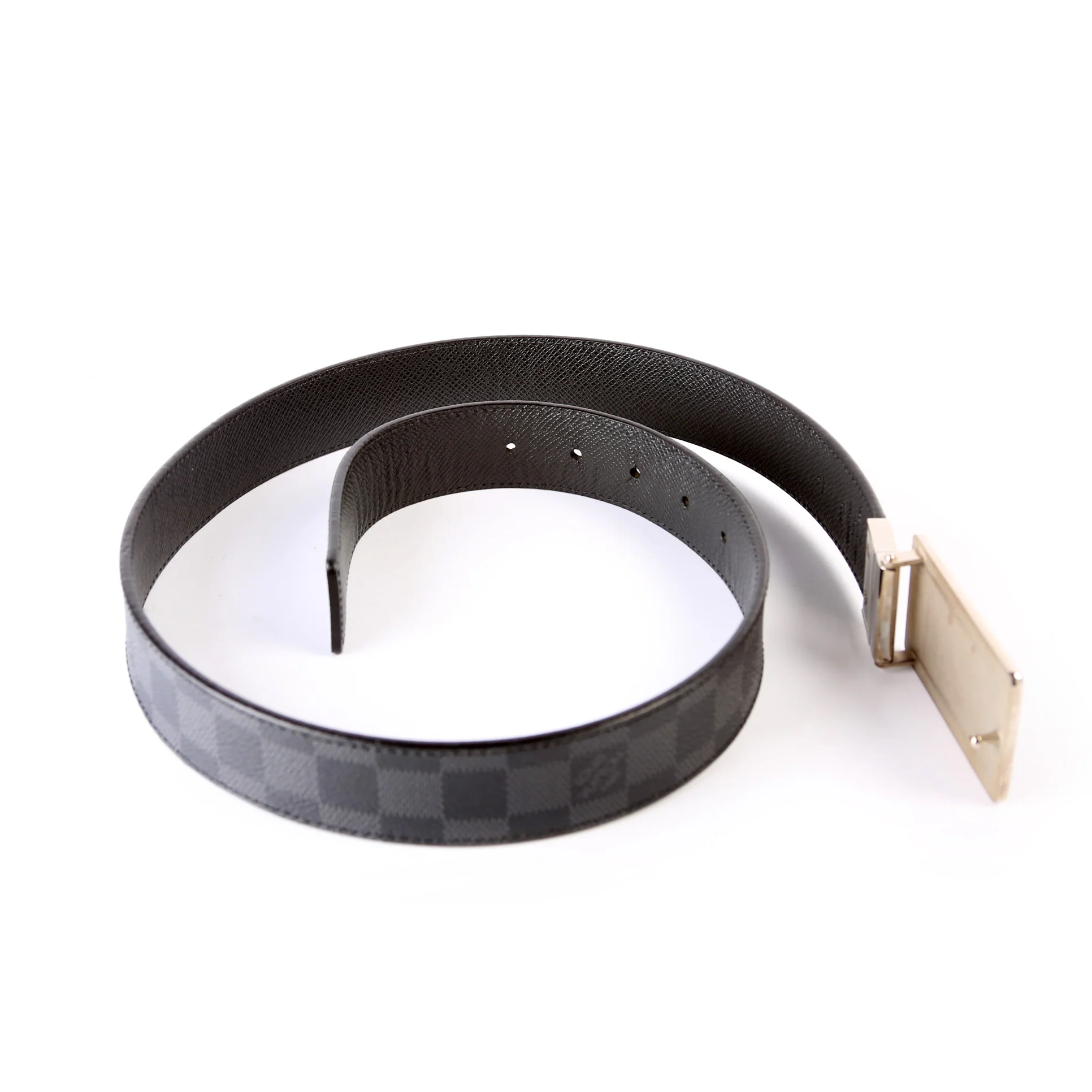 LV Inventeur 35MM Damier Graphite/Leather/ Reversible Belt Size 85/34 - Image 5