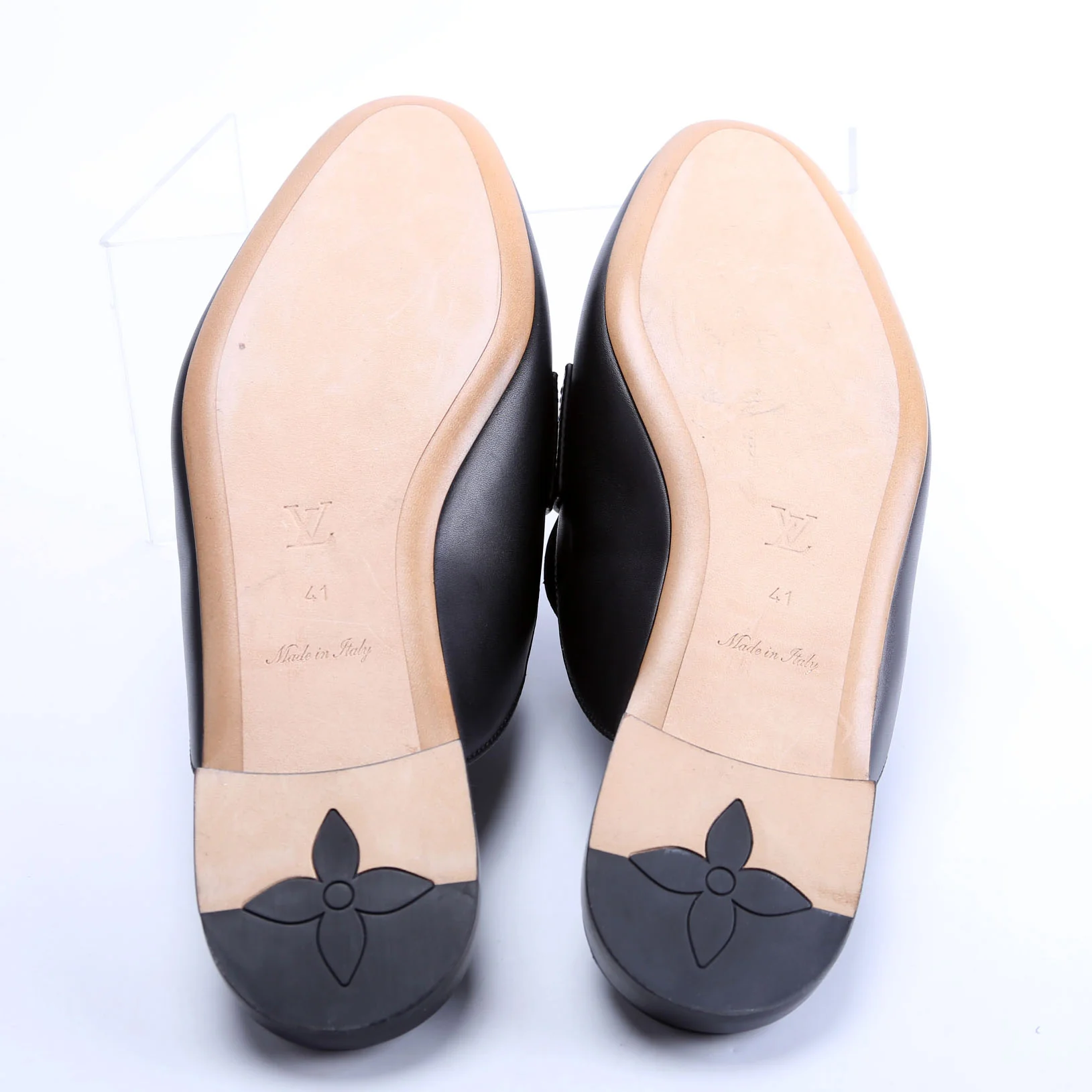 LV Mare Open Back Loafers Size 41 Black - Image 8