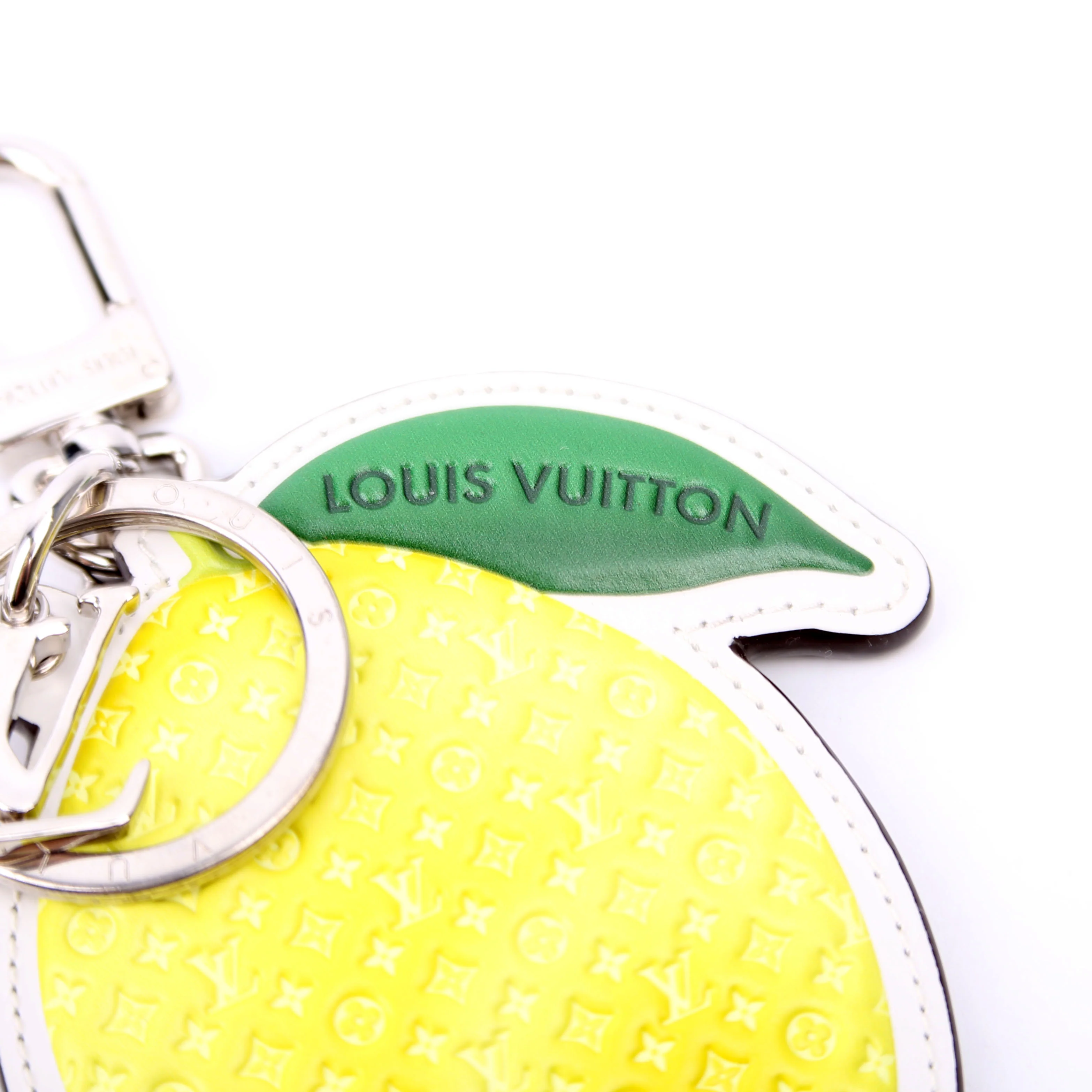 LV Monogram Fruits Key Holder Bag Charm Yellow - Image 2