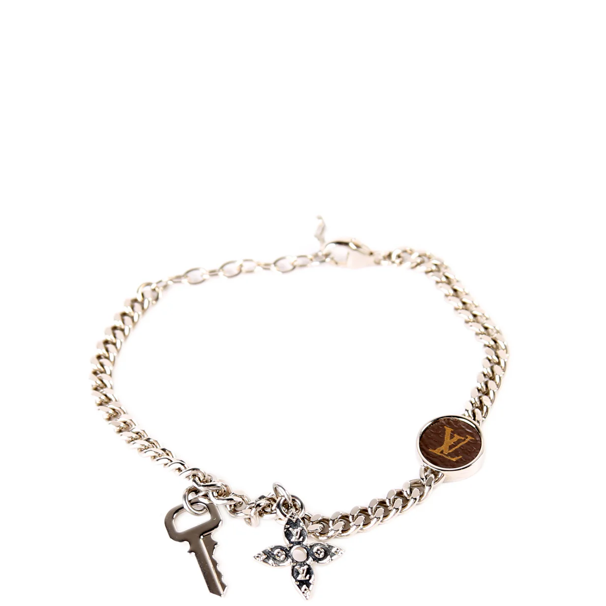 LV Monogram Padlock Chain Bracelet