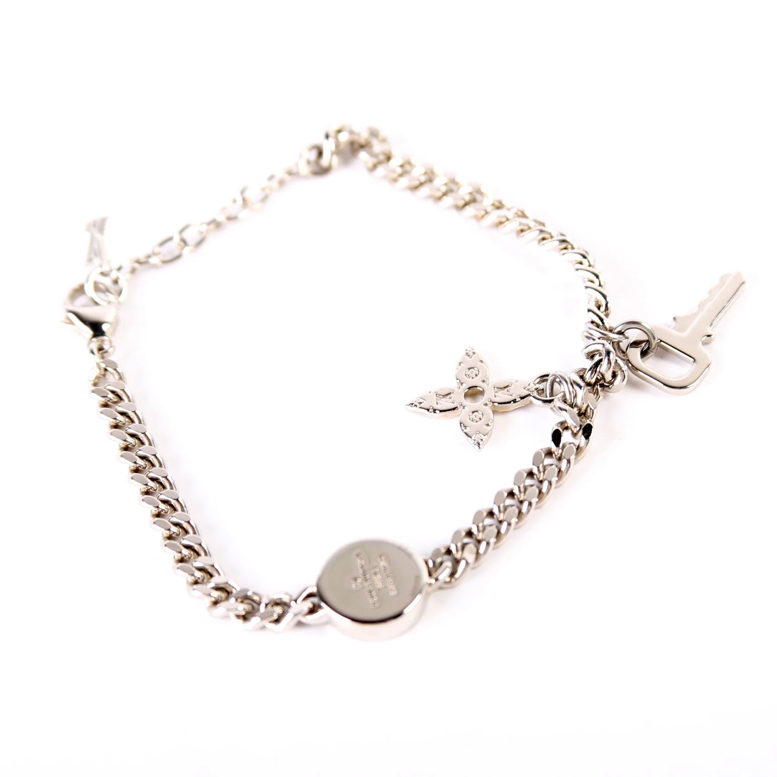 LV Monogram Padlock Chain Bracelet - Image 4