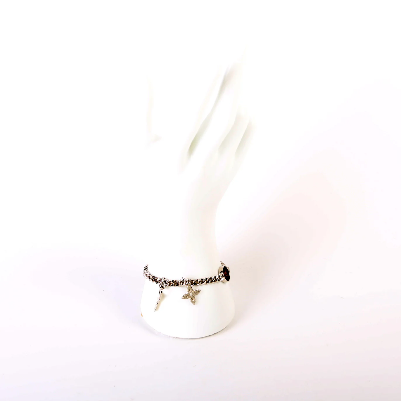 LV Monogram Padlock Chain Bracelet - Image 5