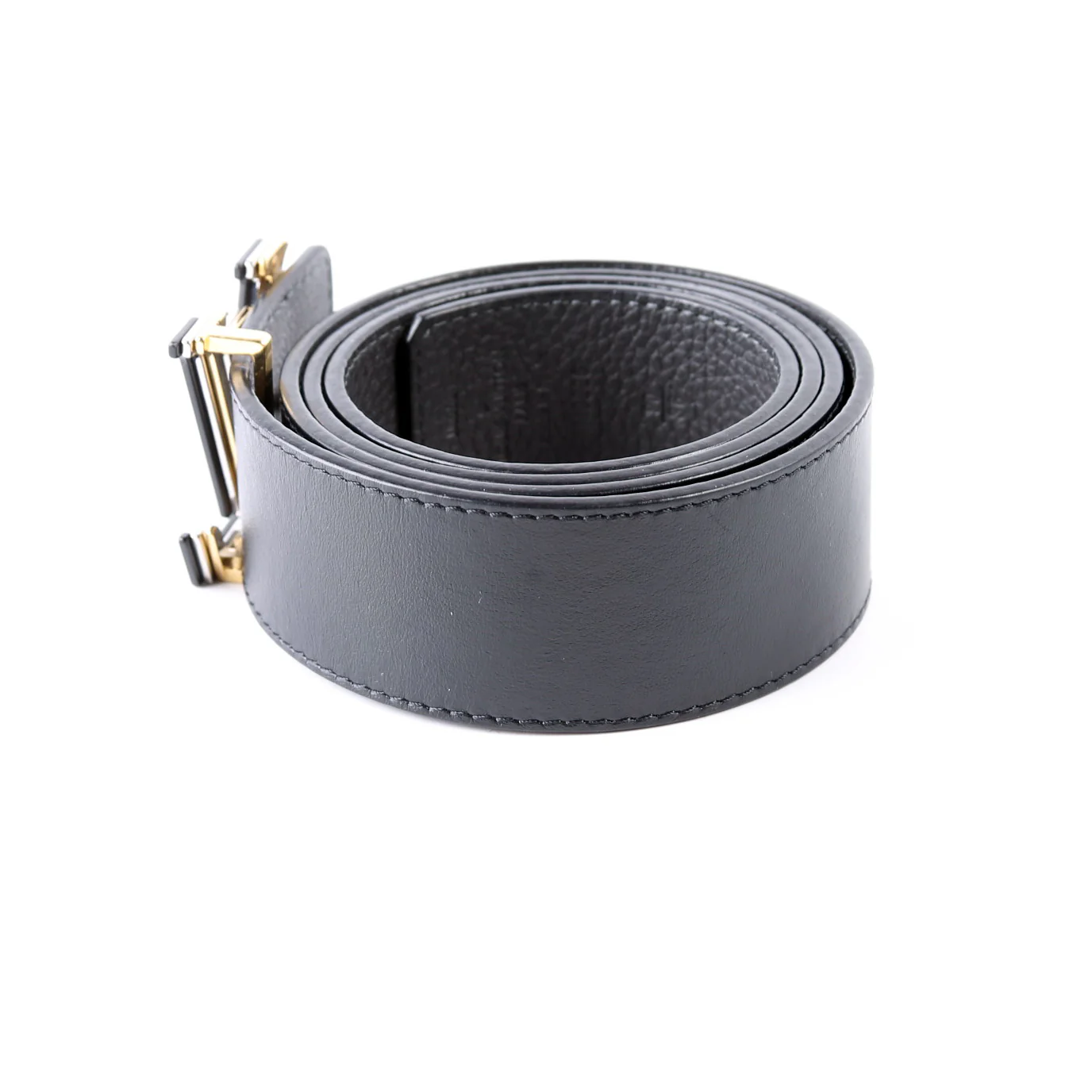LV Optic 40MM Reversible Leather Belt Size 90/36 Black - Image 2