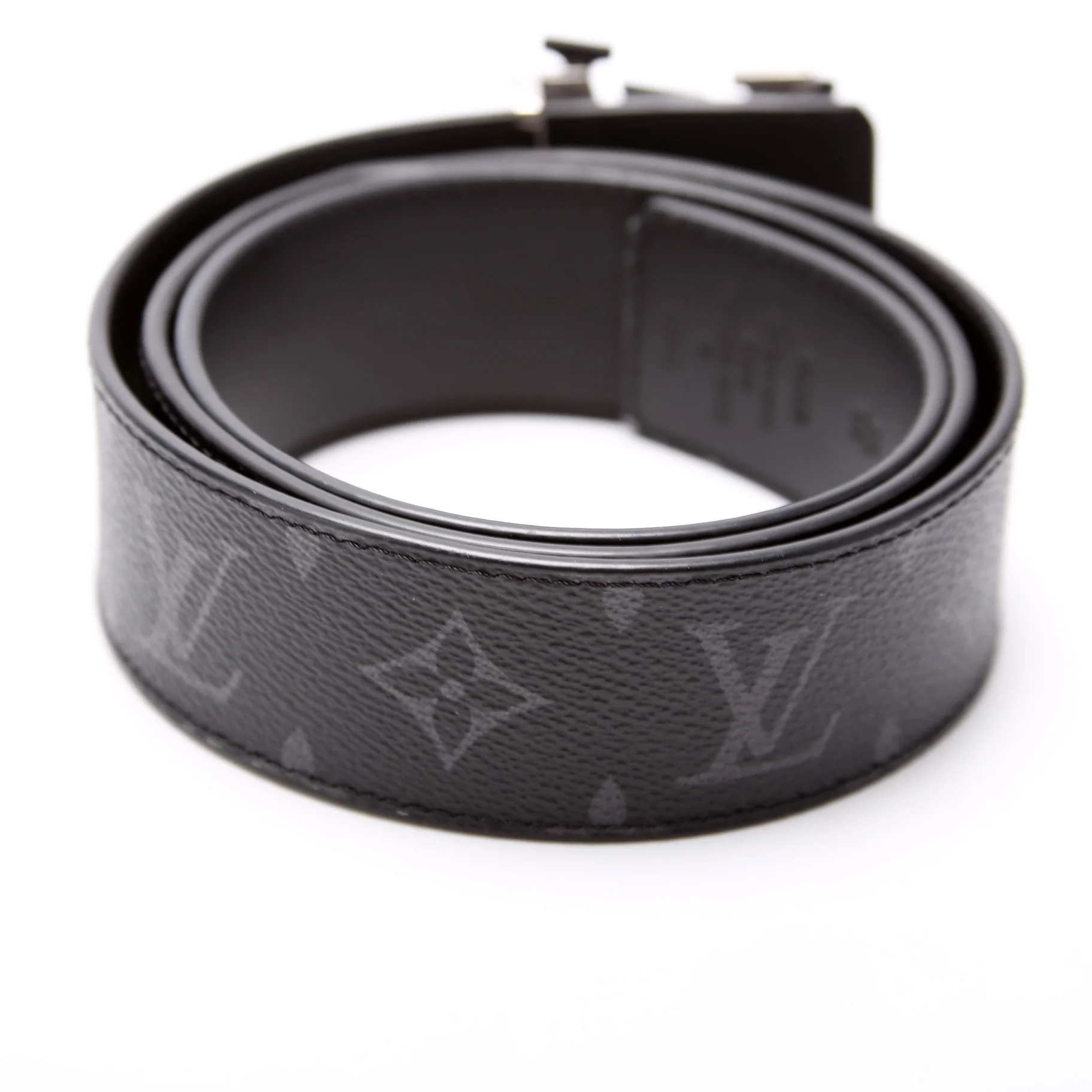 LV Shake 40MM Reversible Leather/Eclipse Belt Size 90/36 - Image 3