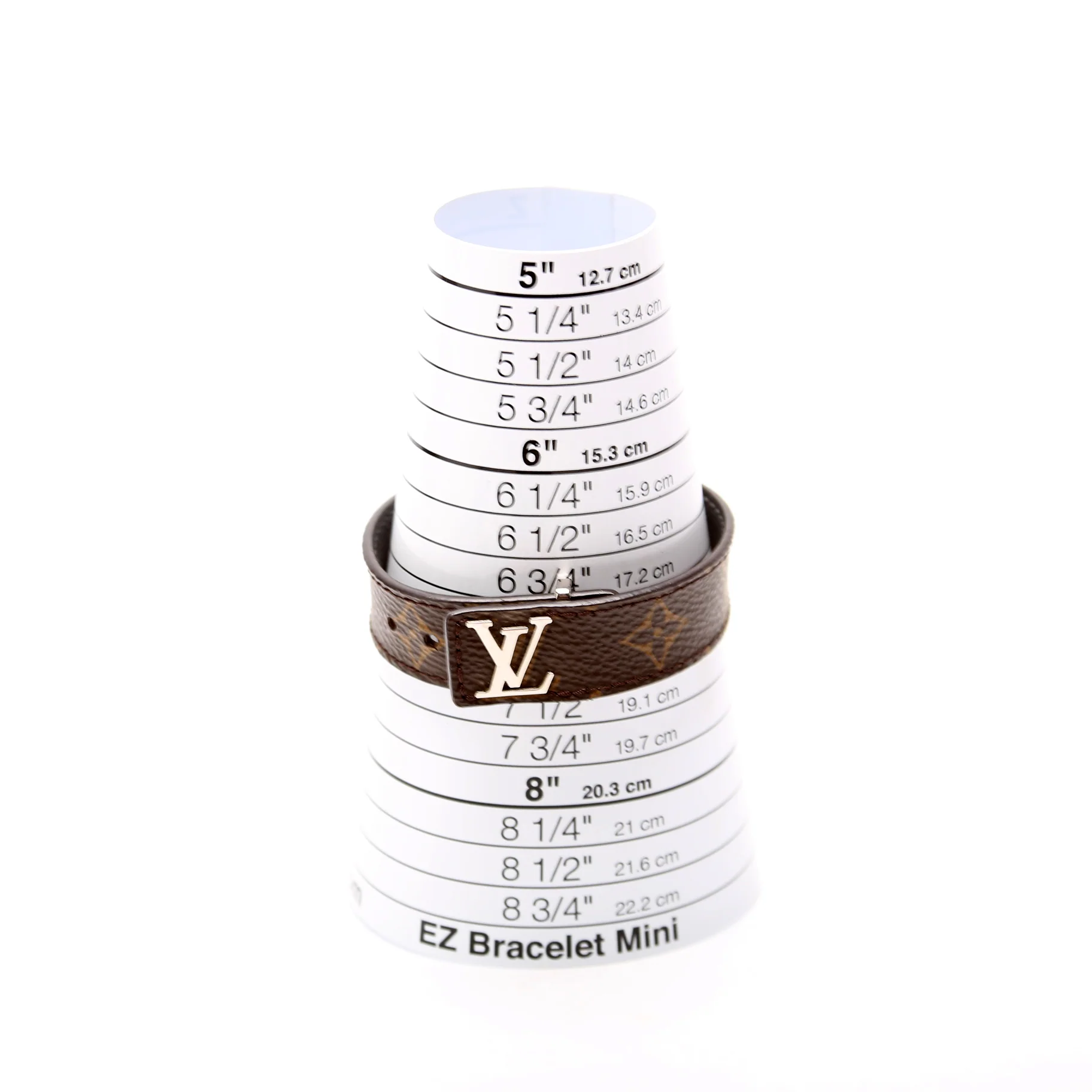 LV Slim Monogram Bracelet Size 19 - Image 5