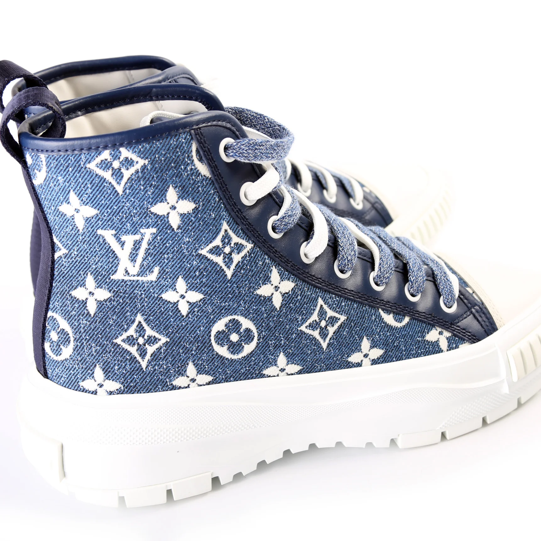 LV Squad Hightop Sneakers Size 38.5 - Image 11