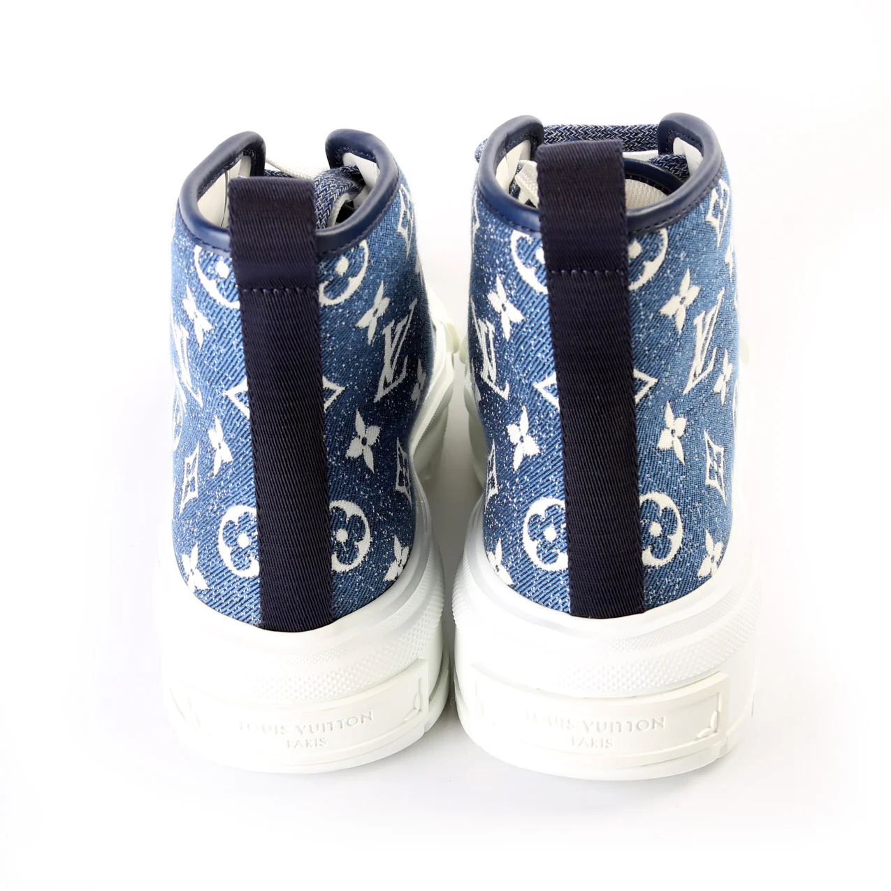 LV Squad Hightop Sneakers Size 38.5 - Image 4